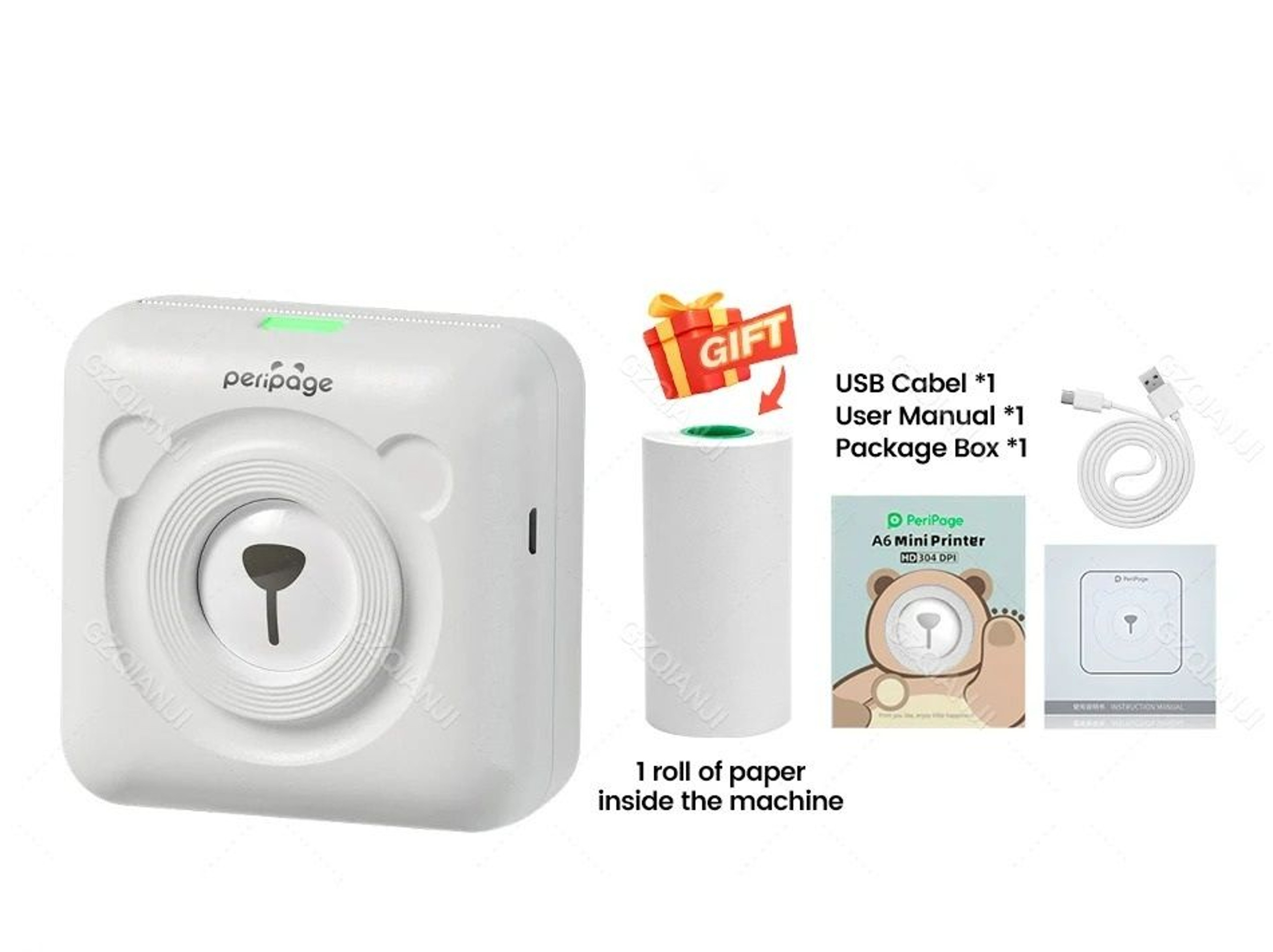 304 DPI Wireless Portable Mini Thermal Photo Printer 7