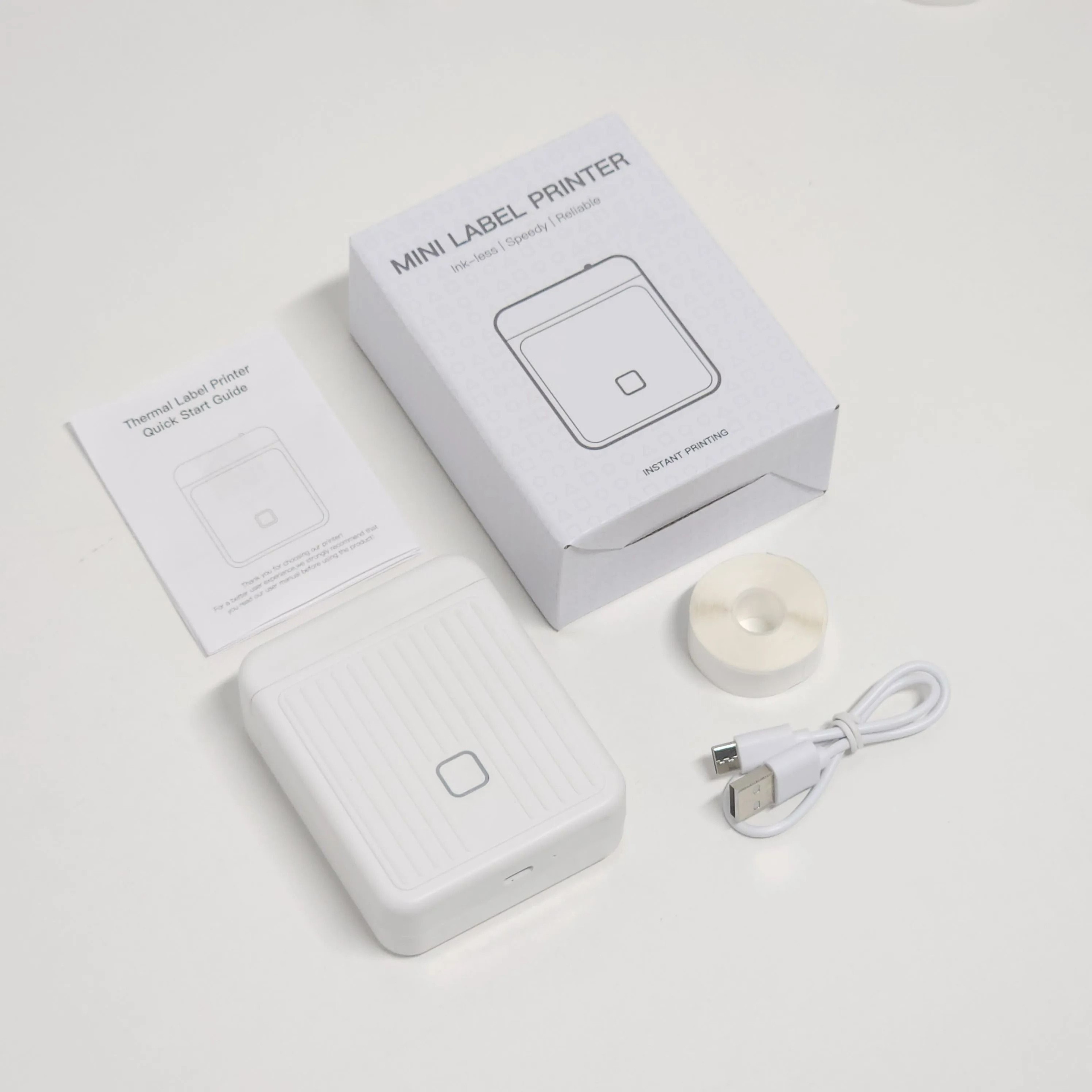 Elite Wireless Mini Thermal Label  Barcode Maker For Home Office  School 7