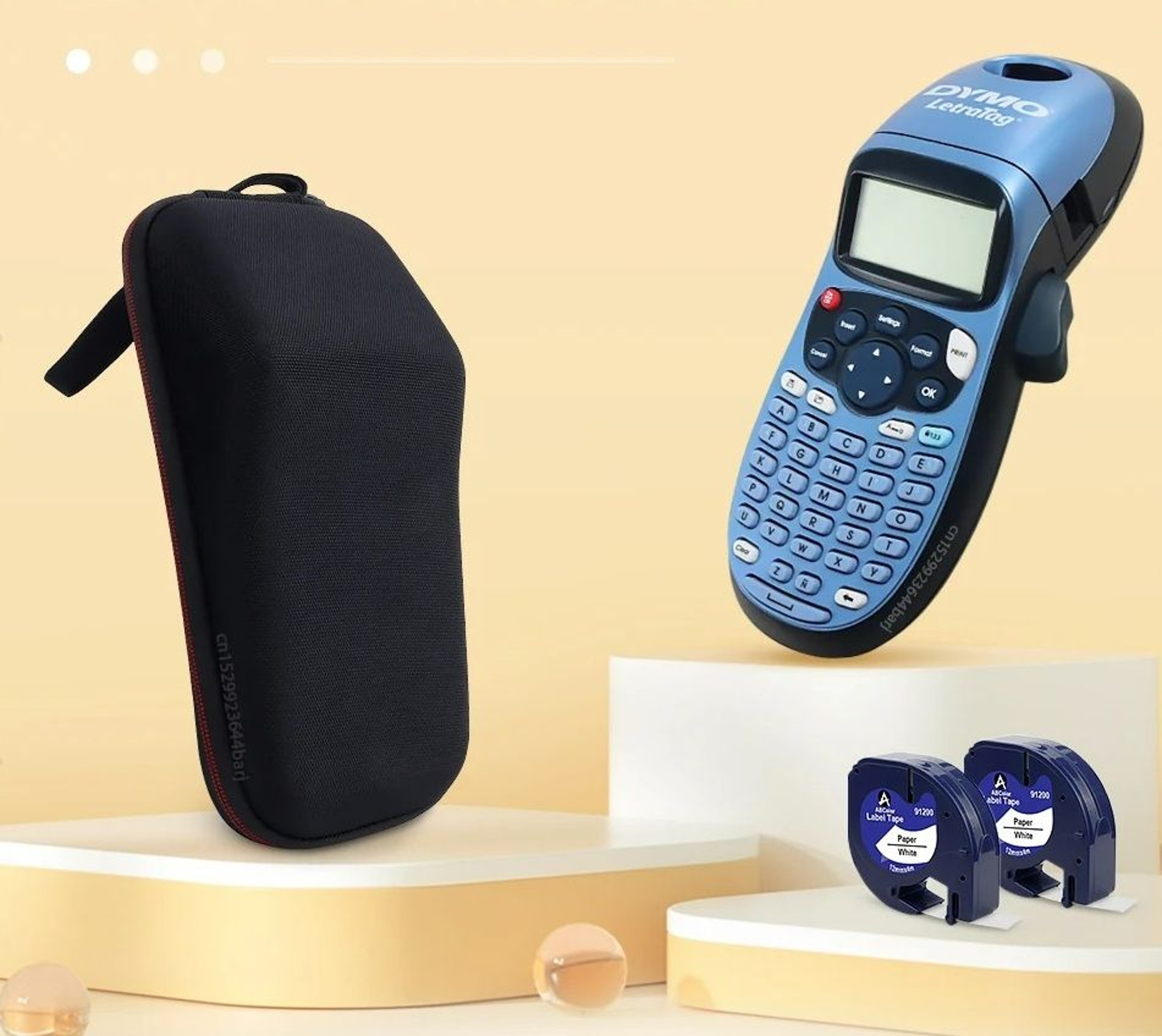Handheld Thermal Label Maker Machine With ABC Keyboard  Display 1