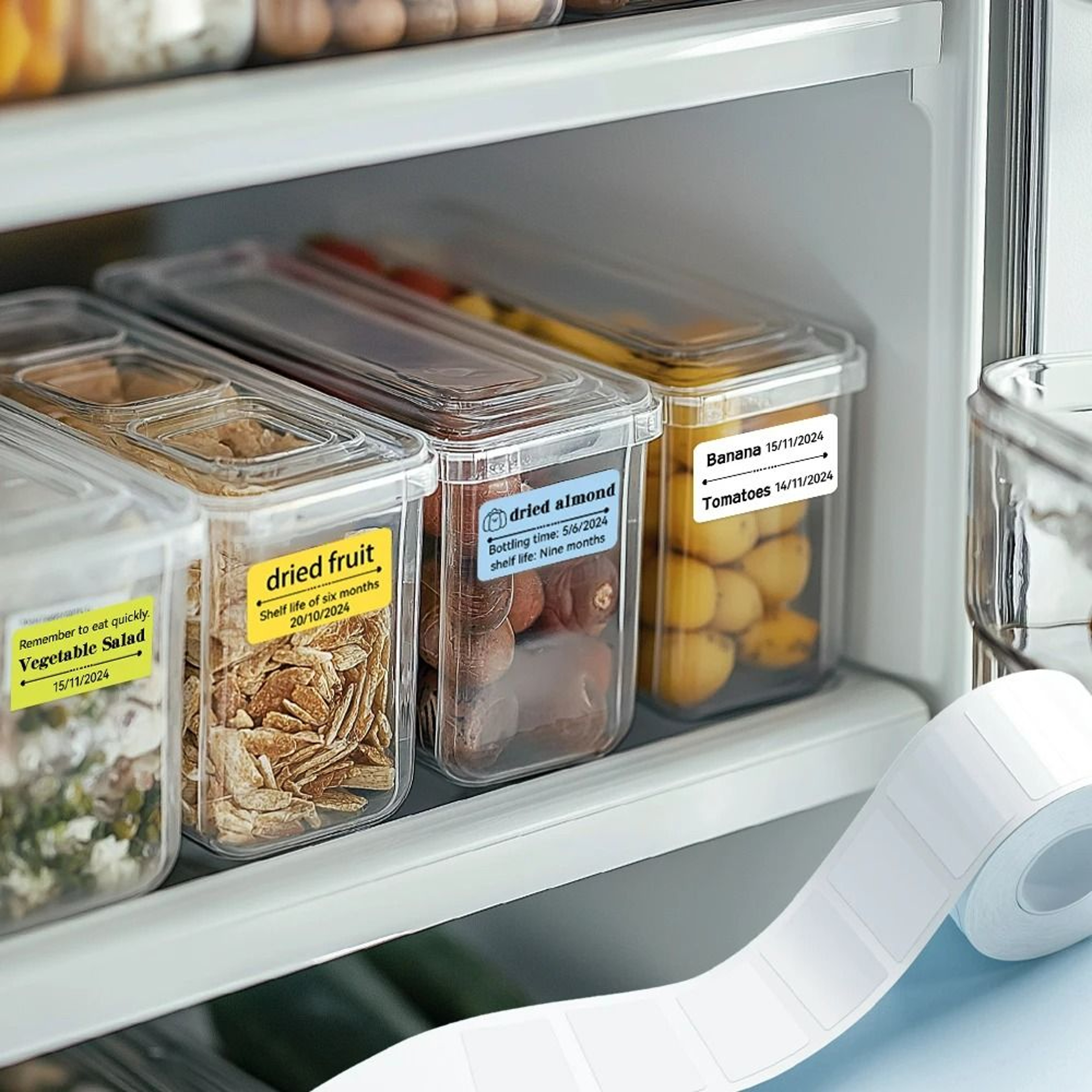 Wireless Portable Thermal Freezer Label Maker For Kitchen  Refrigerator Storage 5