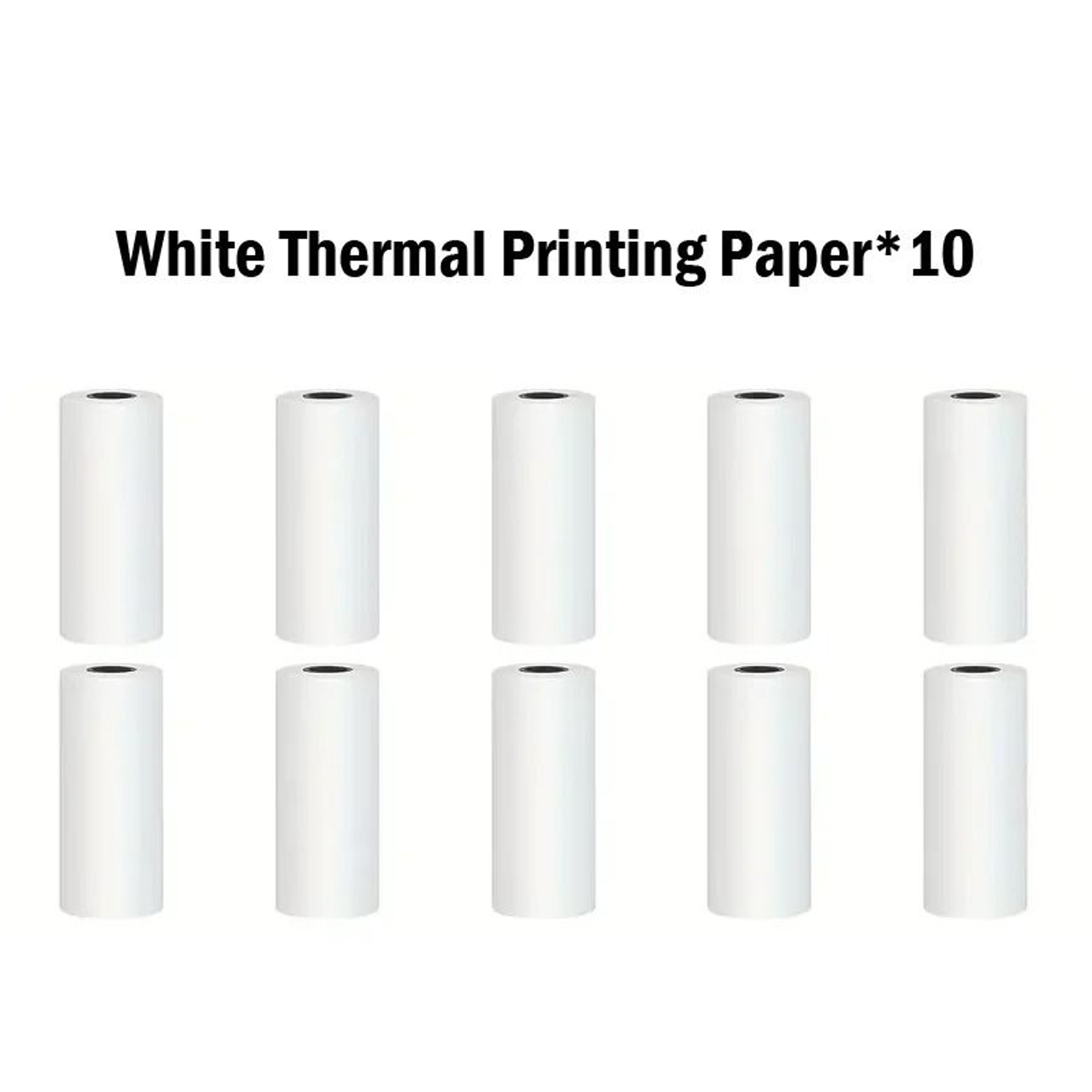 57mm White SelfAdhesive Mini Thermal Sticker Rolls 10Pack 7