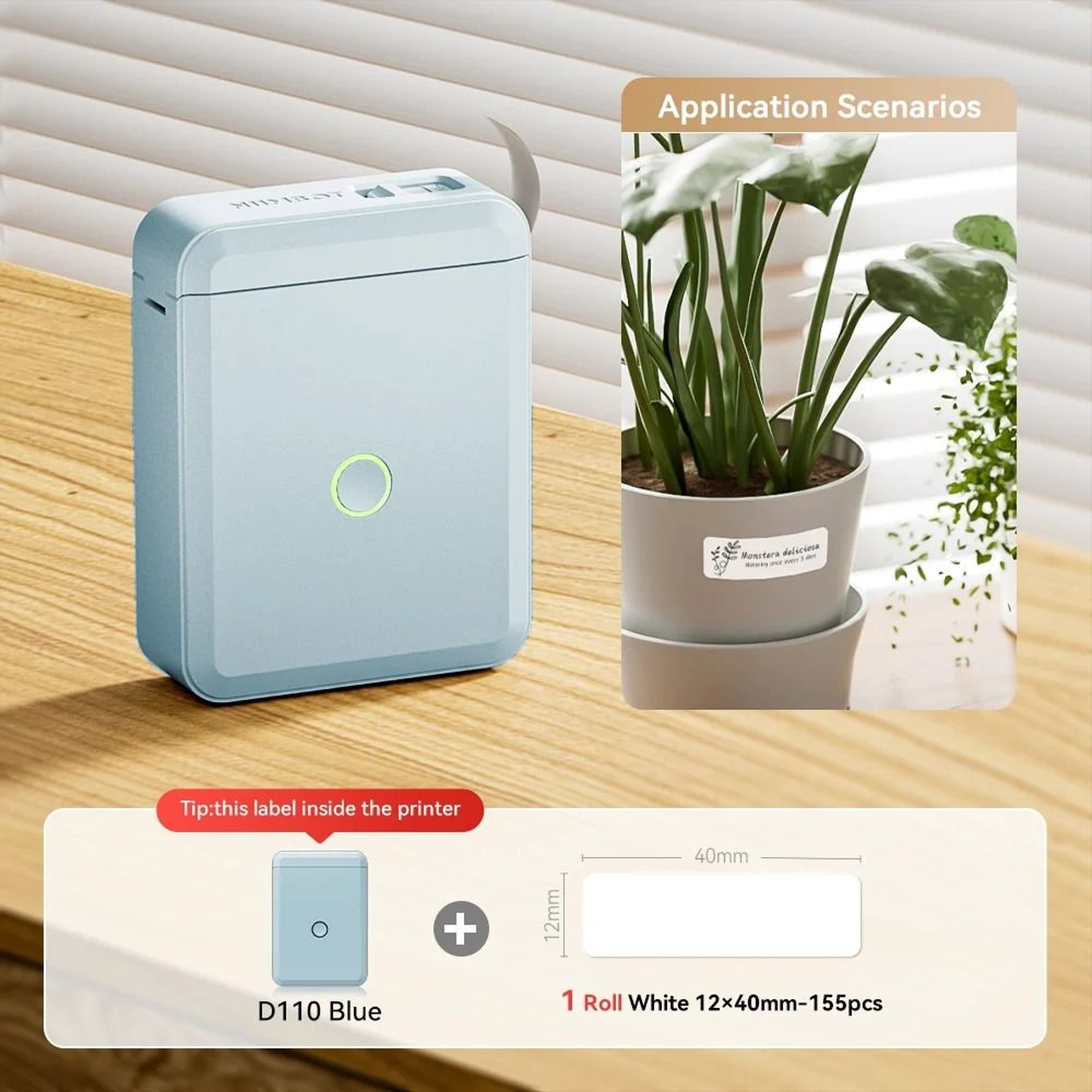 Wireless Mini Handheld Thermal Label Maker For Home  Office 8