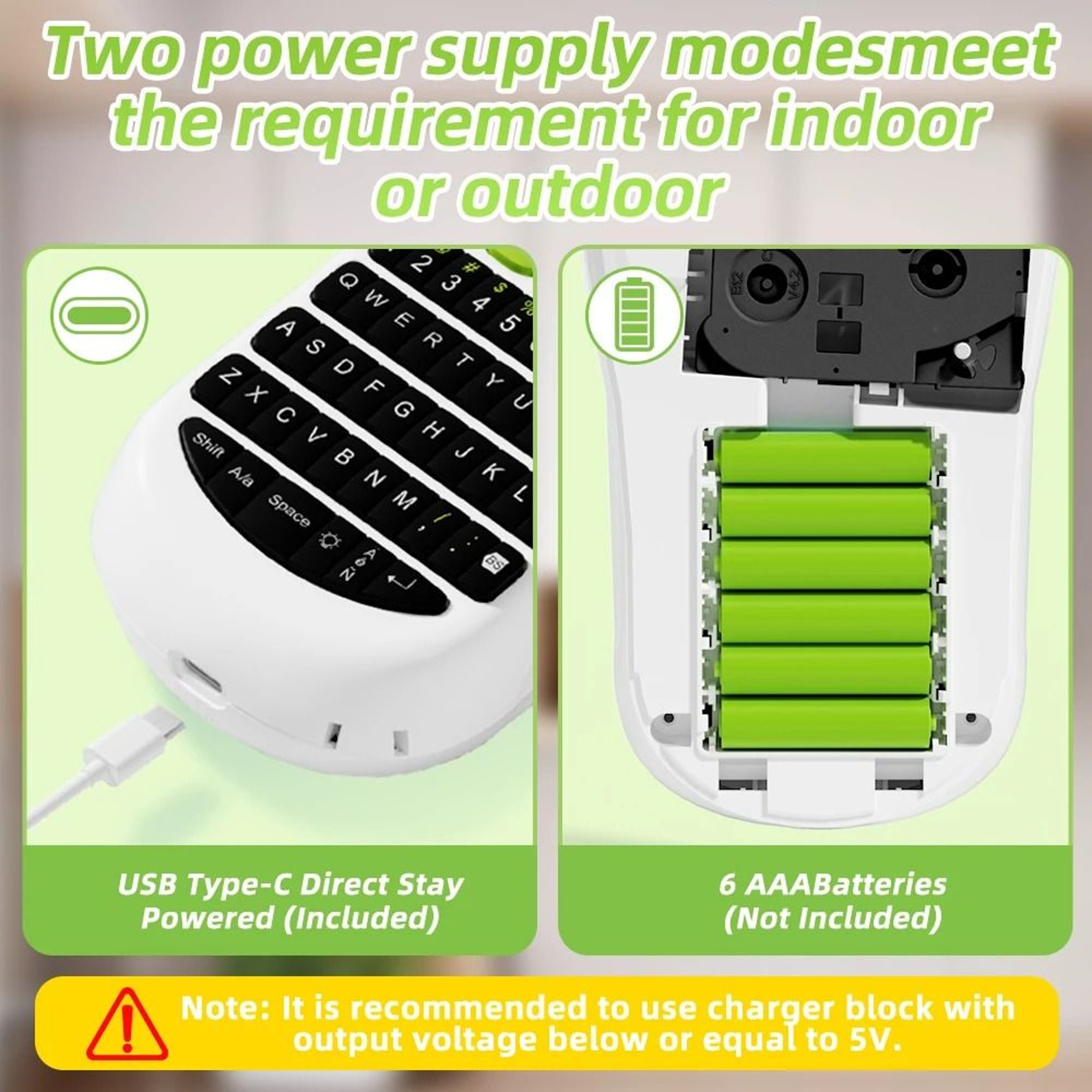 Handheld Portable Thermal Label Maker With QWERTY Keyboard  Backlit Screen 4