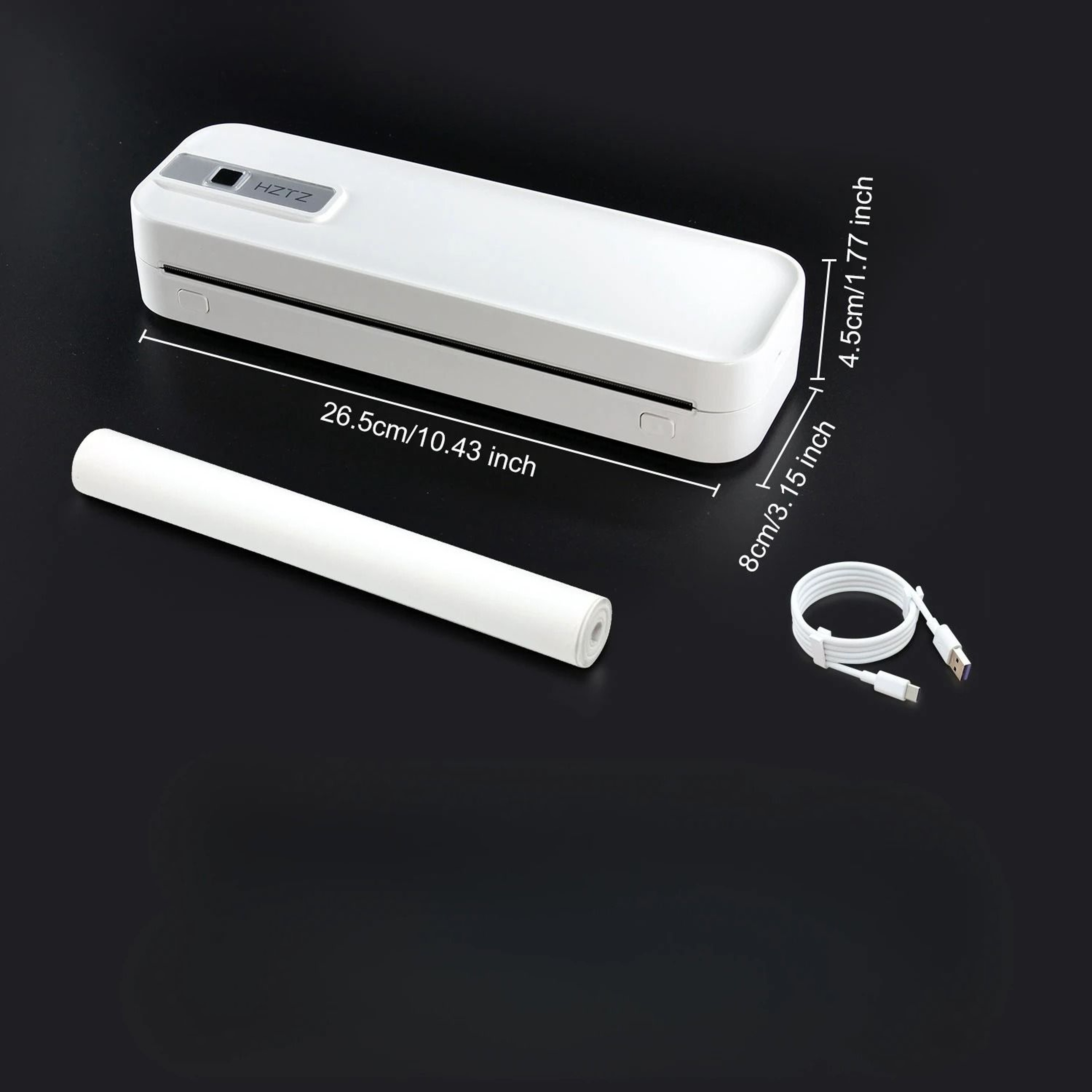 HighResolution 300 DPI Portable A4 Wireless Thermal Printer 6