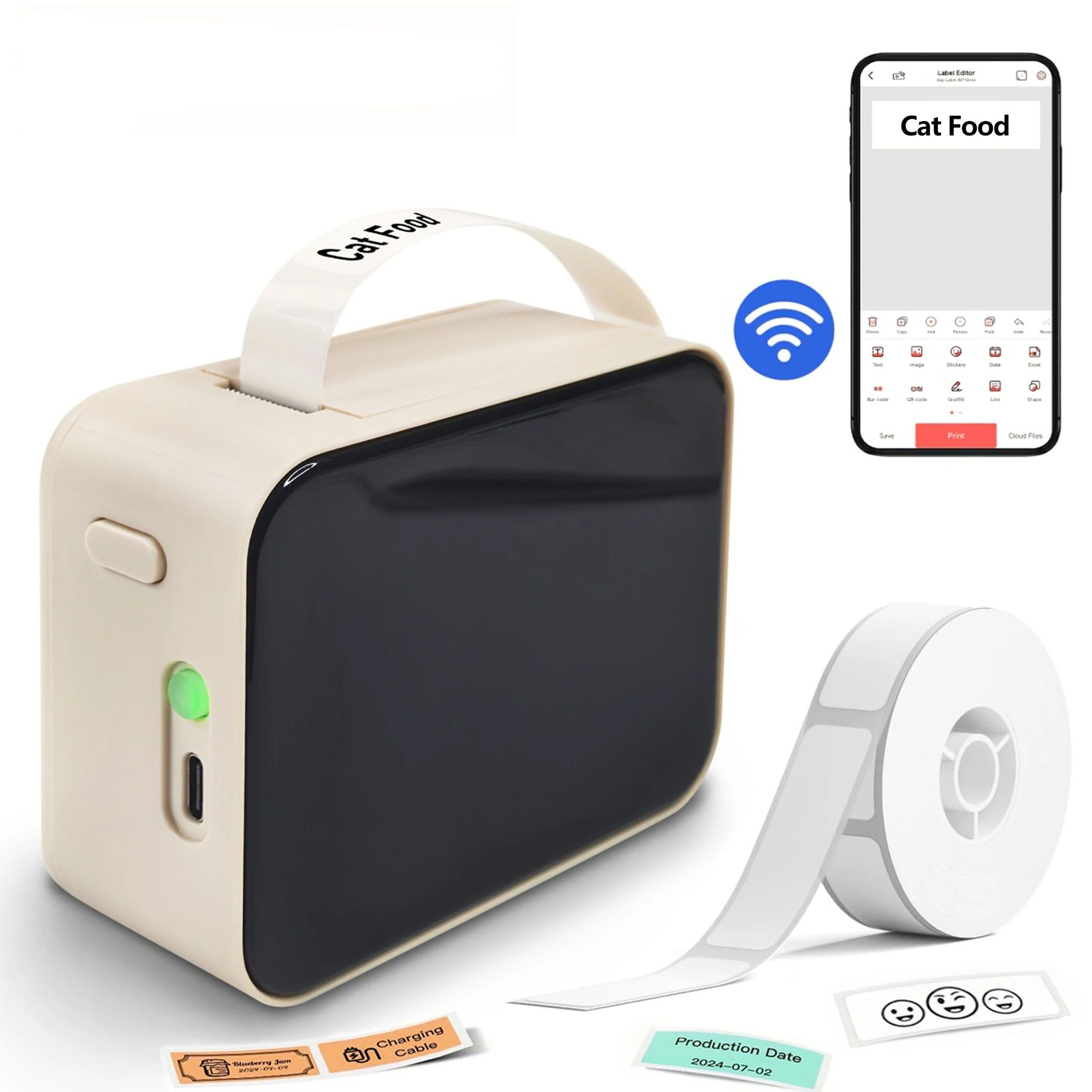 Wireless Portable Thermal Label Maker 0