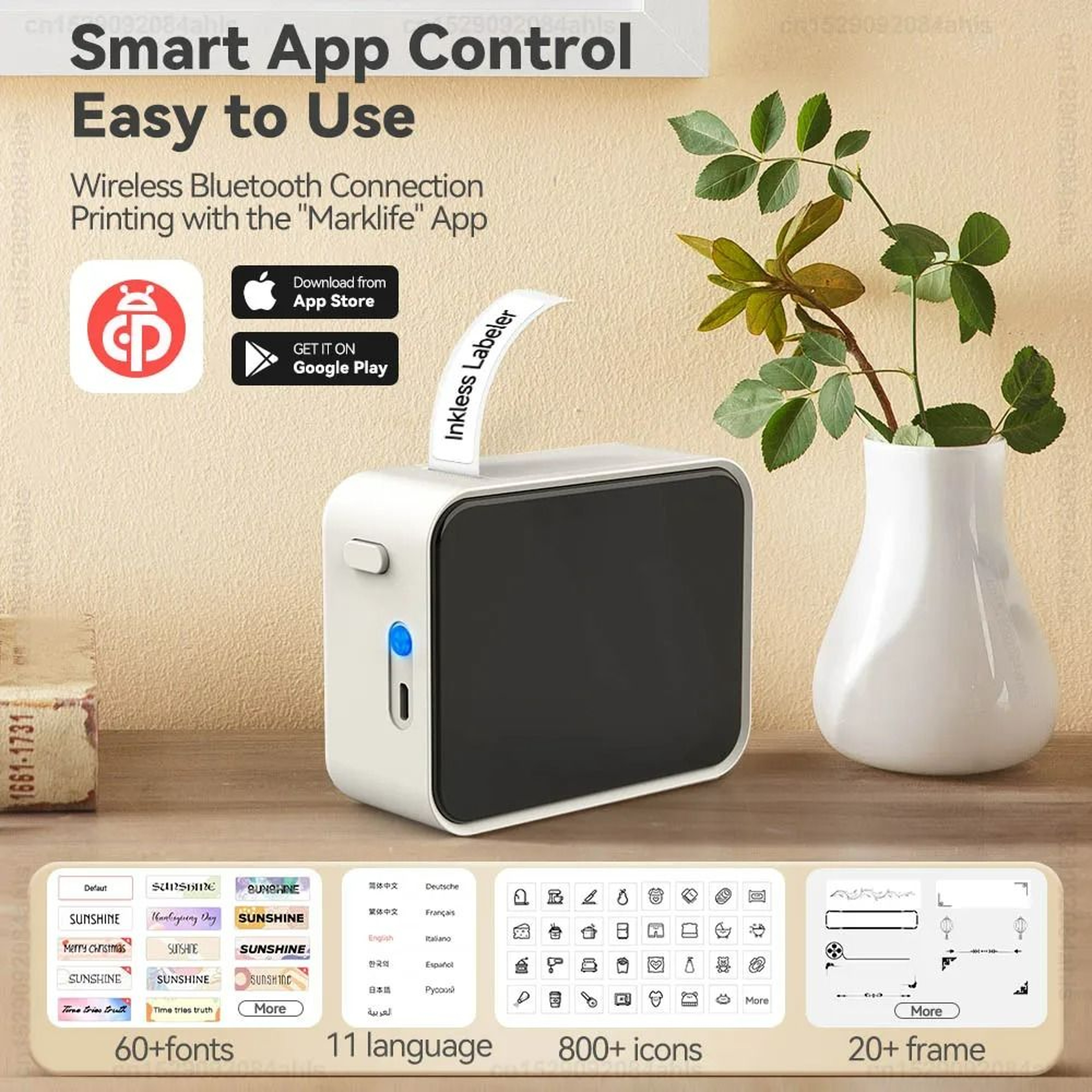 Wireless Handheld Thermal Label Maker 2