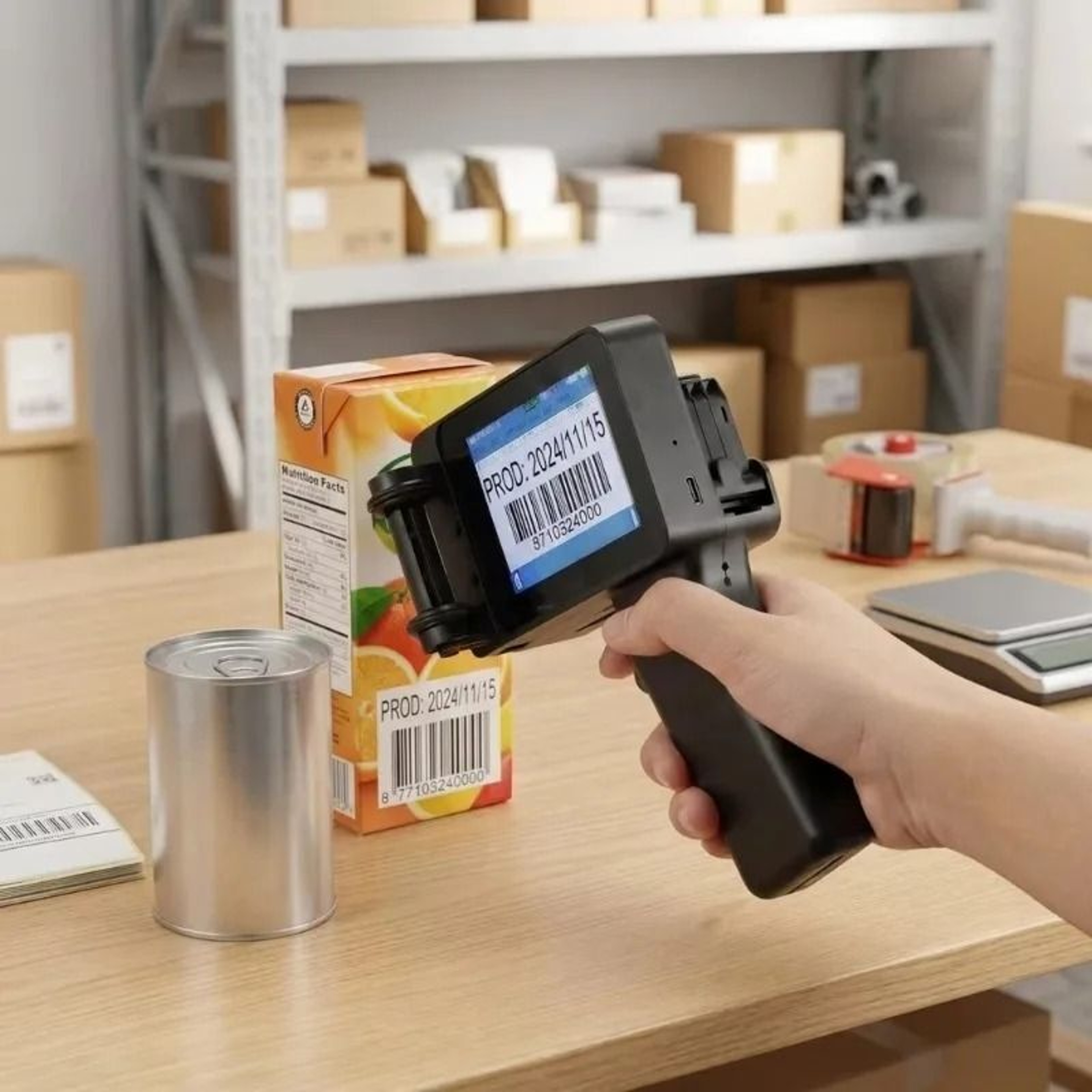 DualSize HighDefinition Handheld Inkjet Coding Machine 1