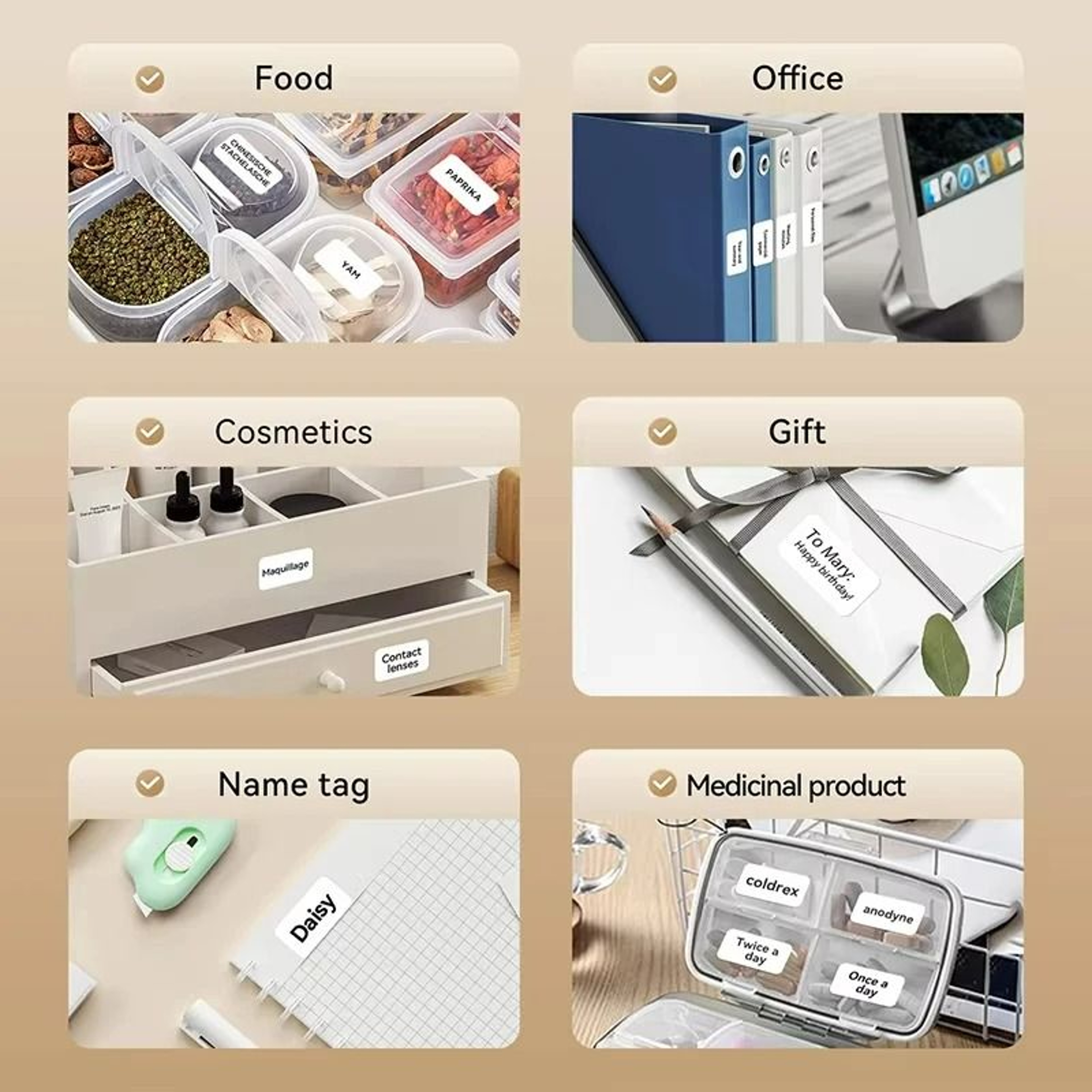 Direct Thermal Label Rolls For Portable Mini Label Printers 4