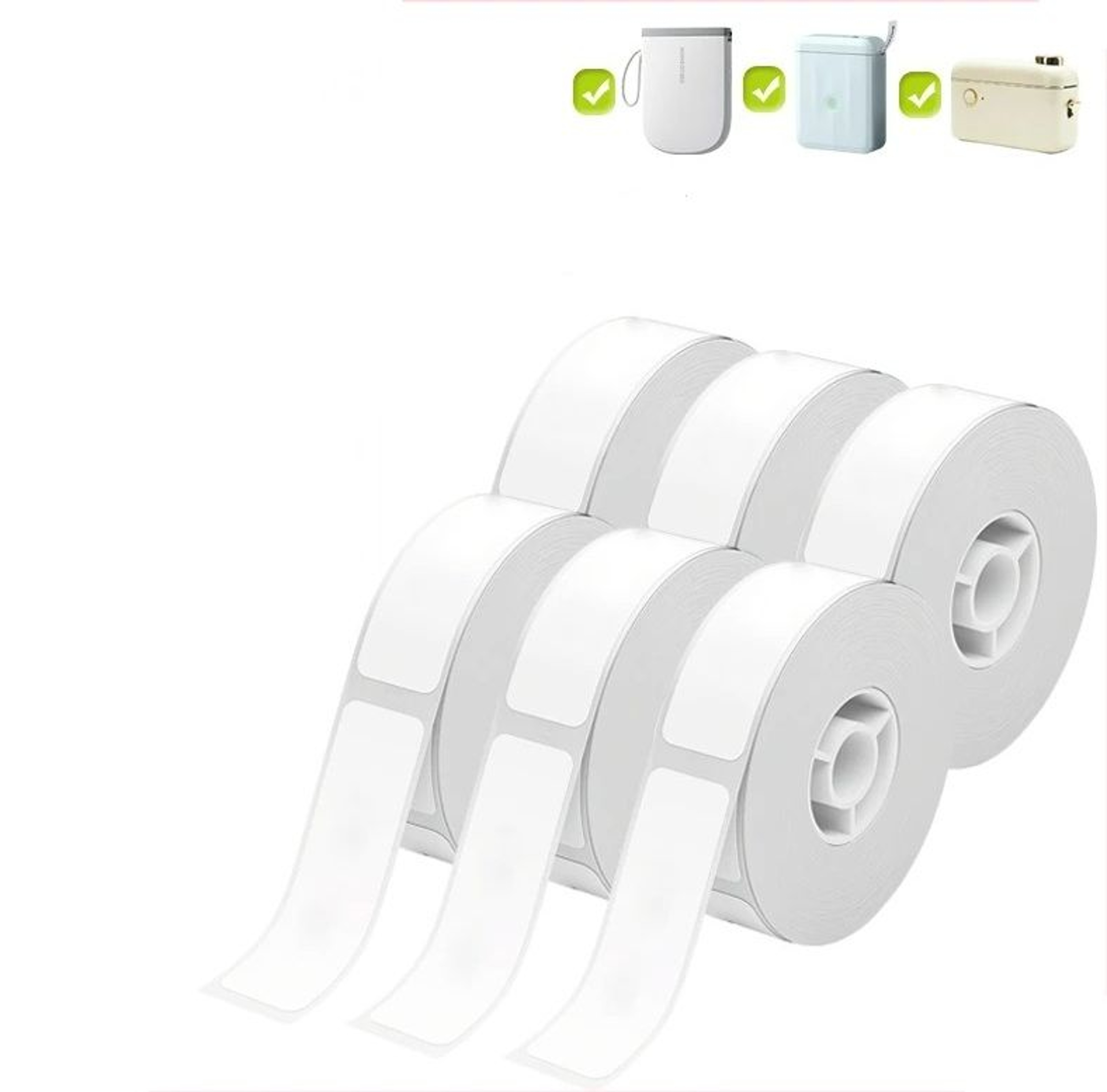 Direct Thermal Label Rolls For Portable Mini Label Printers 0