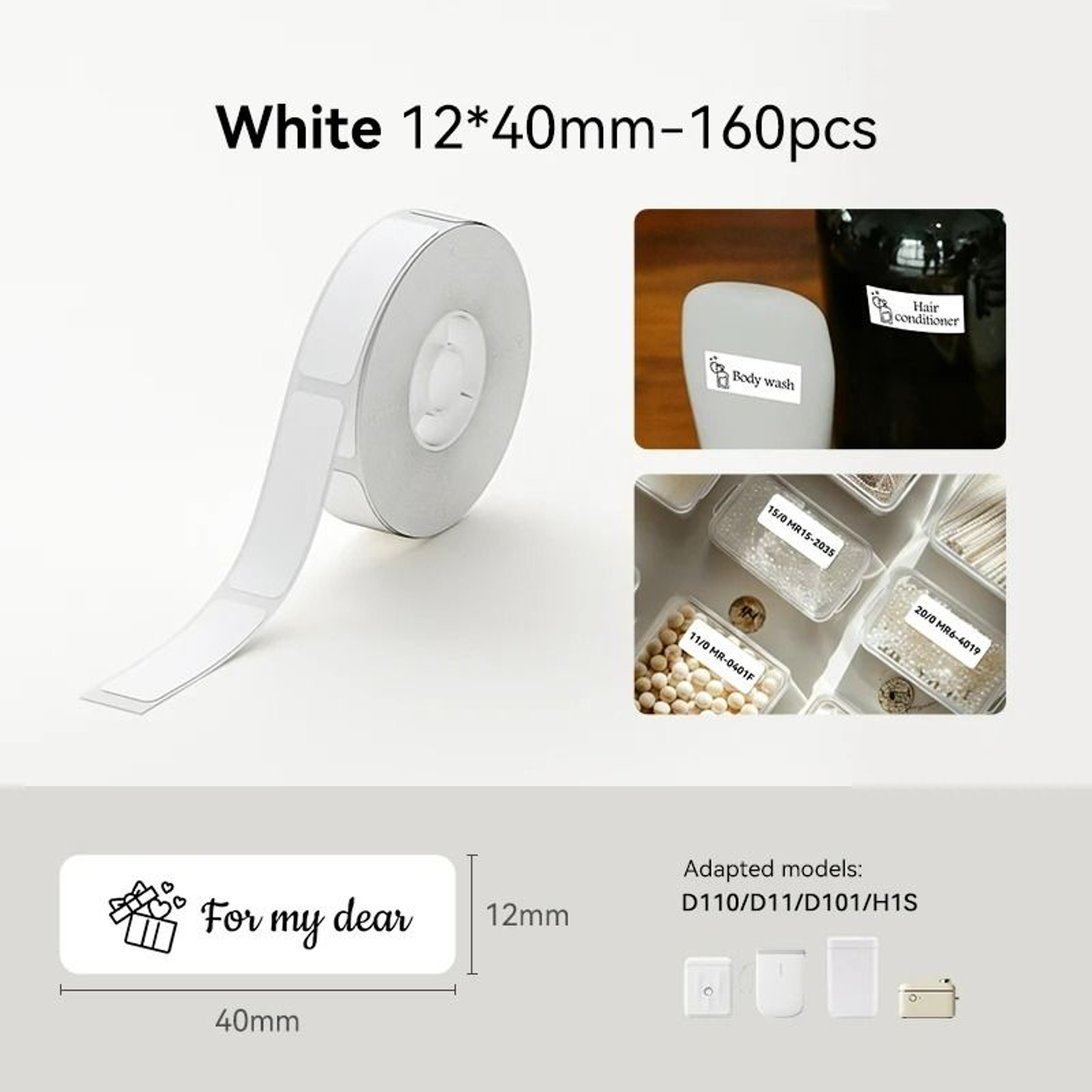 Direct Thermal Label Rolls For Portable Mini Label Printers 7