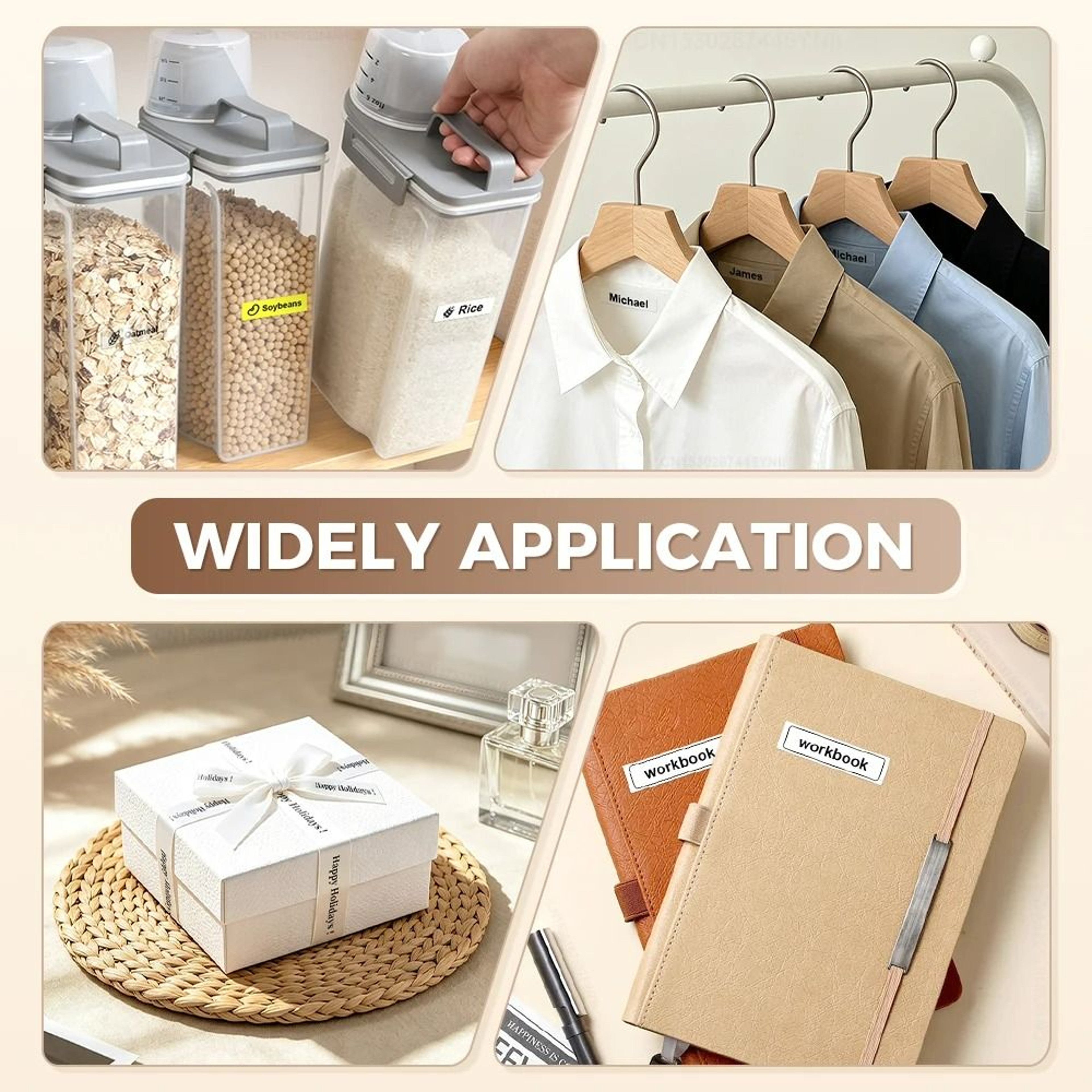 Portable Mini Thermal Transfer Ribbon Label Printer 6