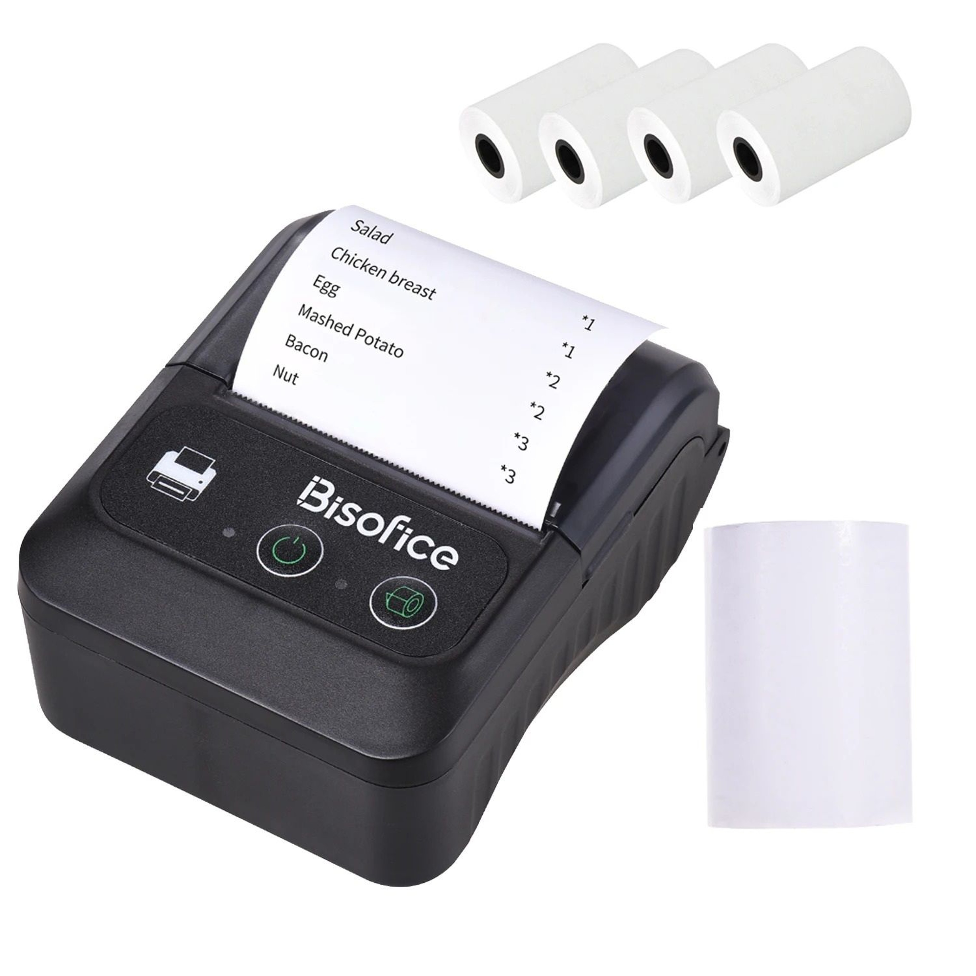 Portable 58mm Wireless Thermal Receipt  Label Printer 0