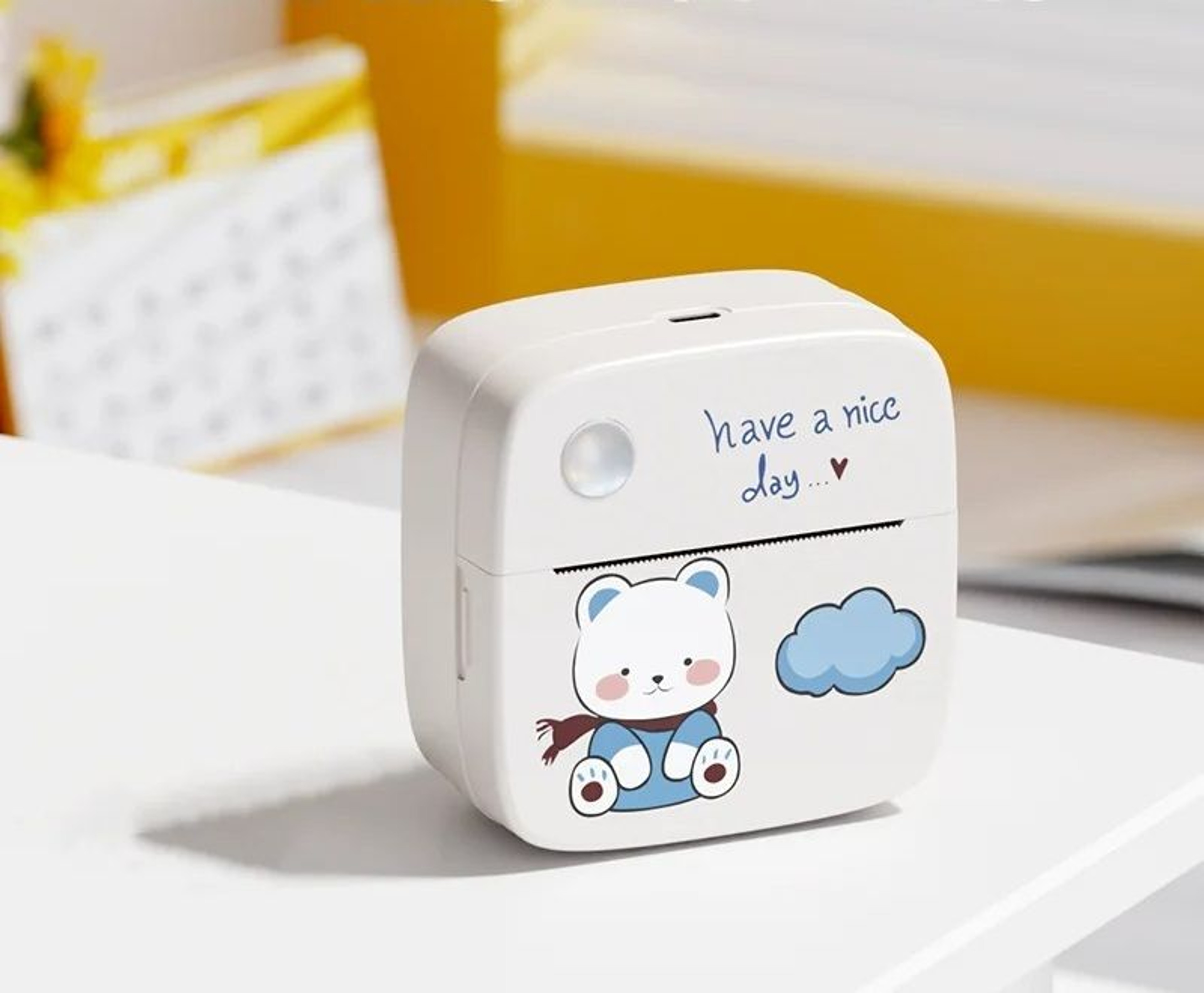 Portable Mini Wireless Pocket Thermal Printer Set 0