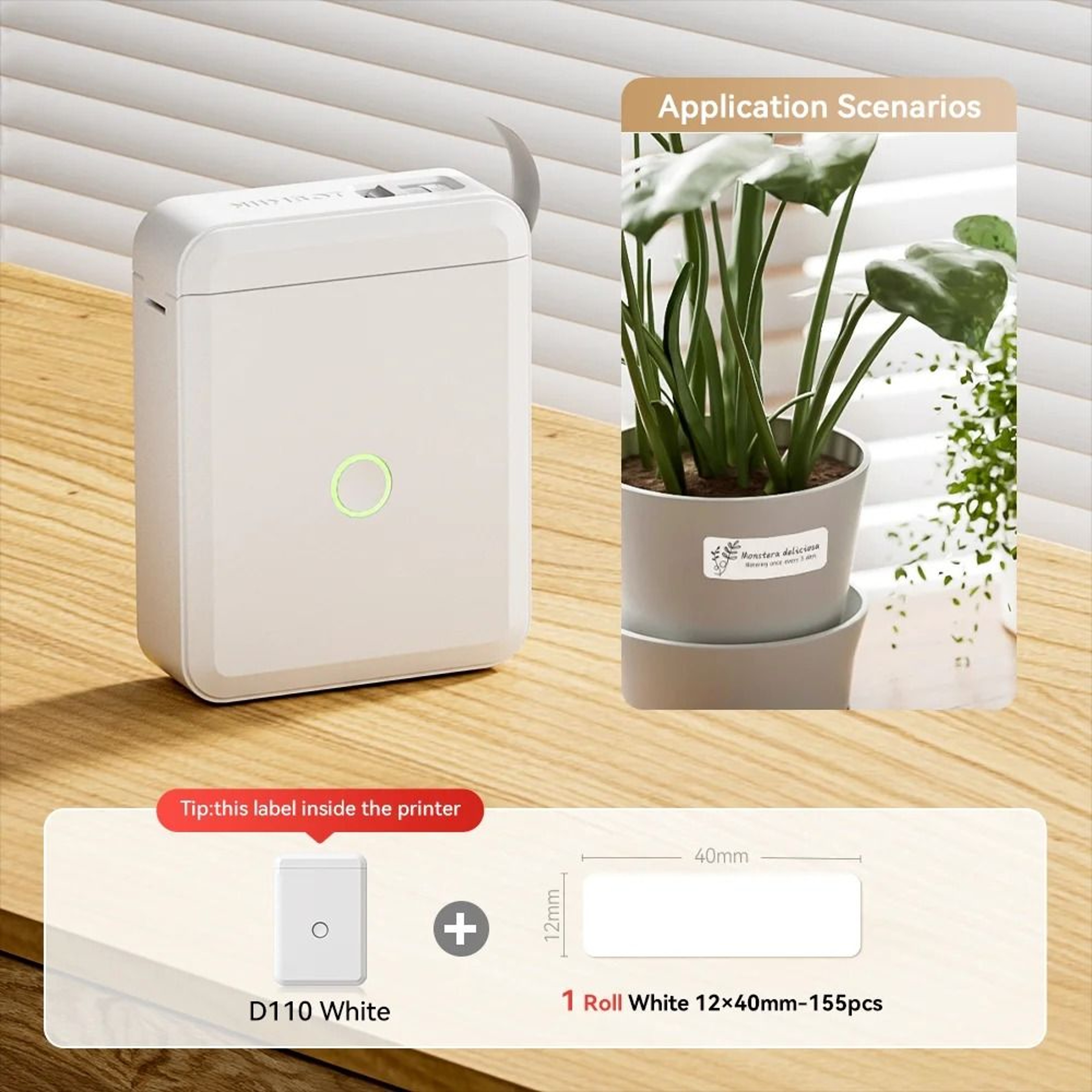 Portable Mini Bluetooth Thermal Label Maker Set 6