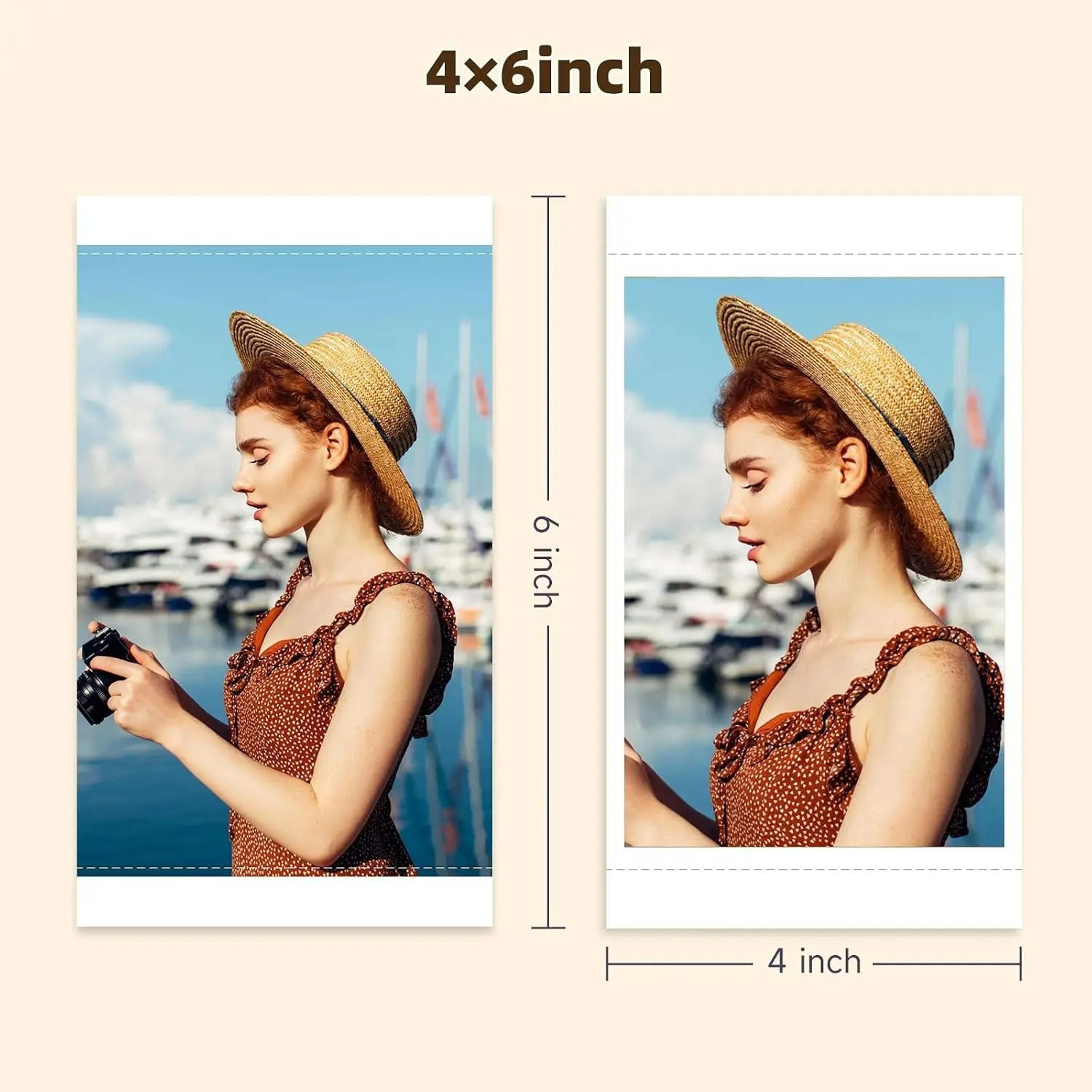 300 DPI Portable 4x6 FullColor DyeSublimation Photo Printer Set 1