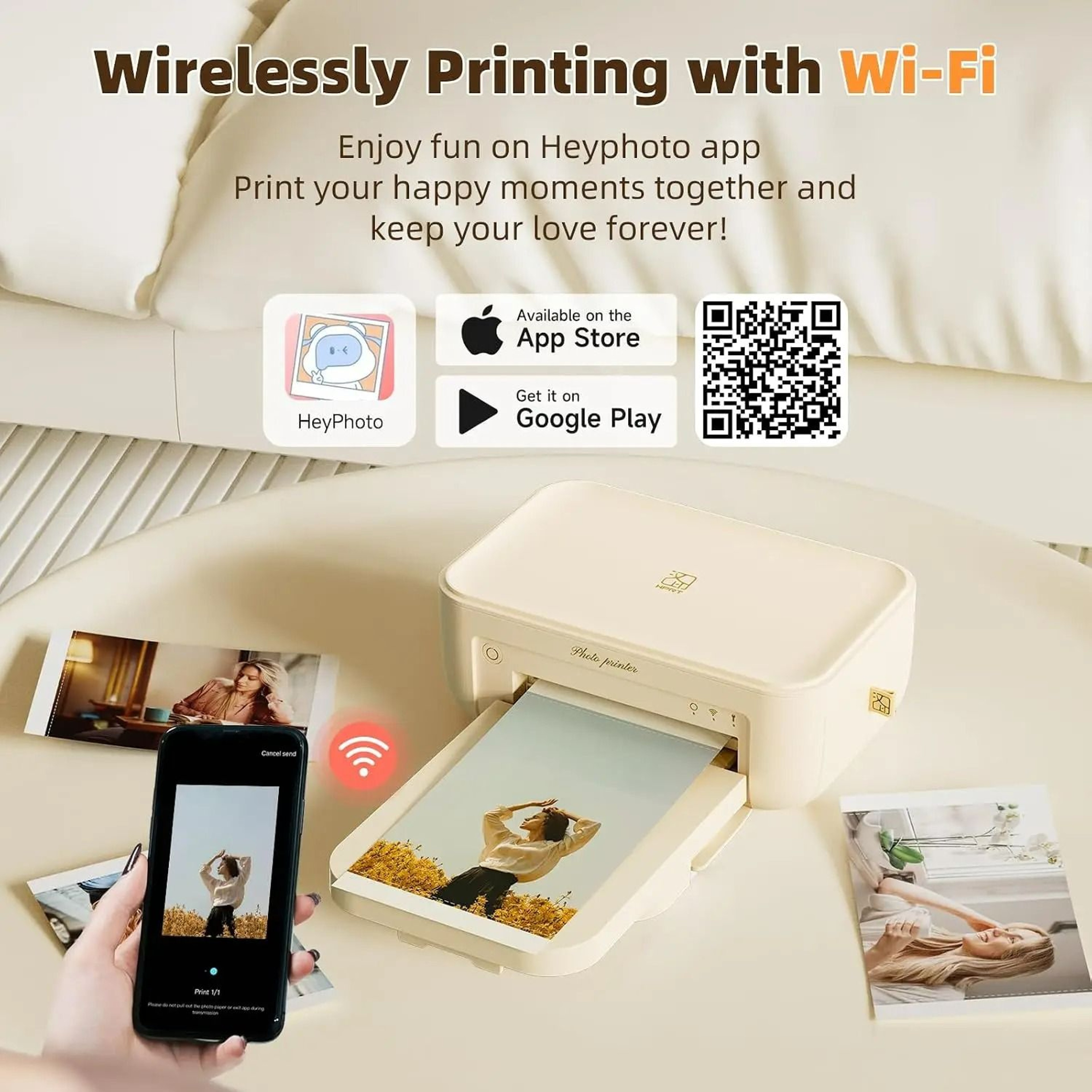 300 DPI Portable 4x6 FullColor DyeSublimation Photo Printer Set 2