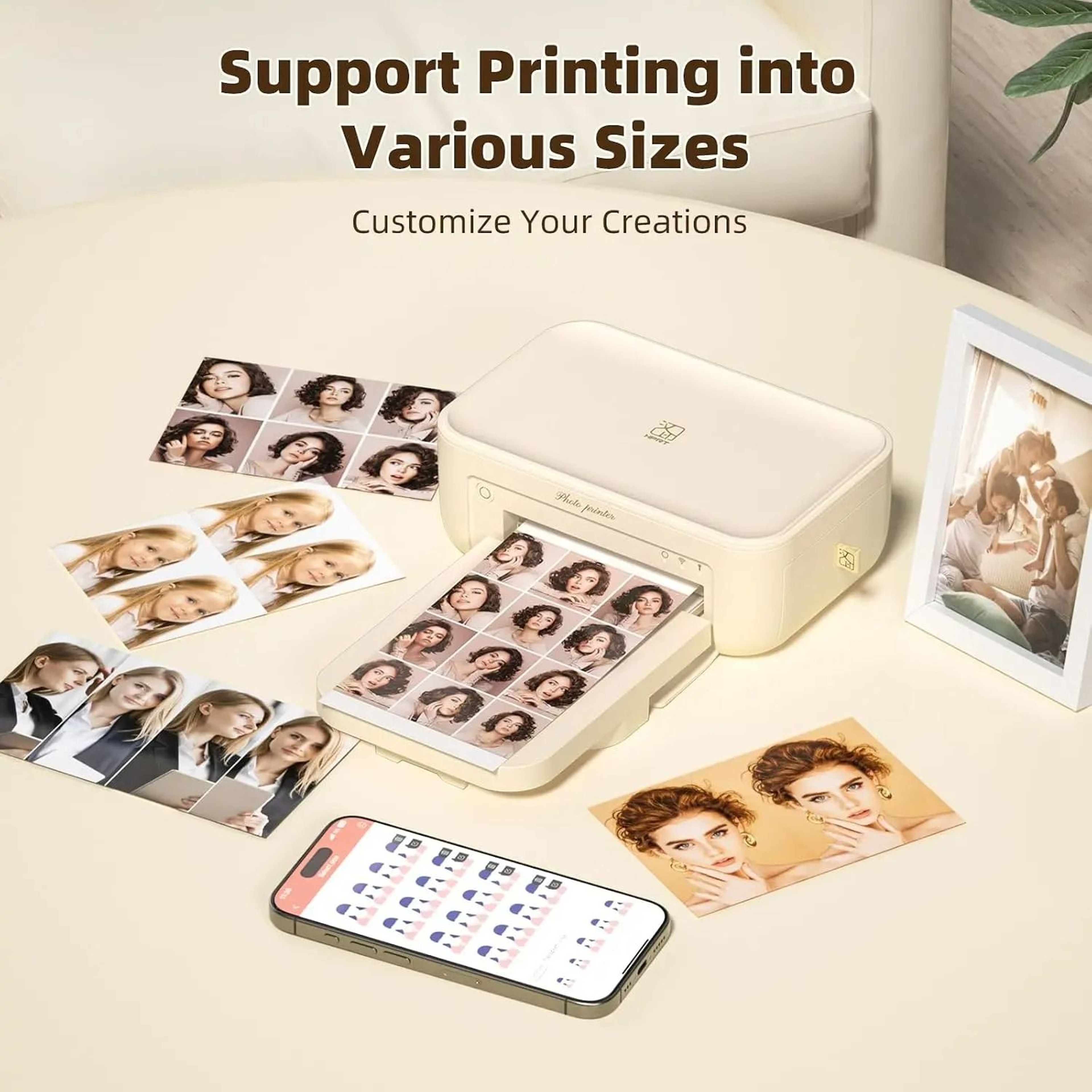 300 DPI Portable 4x6 FullColor DyeSublimation Photo Printer Set 4