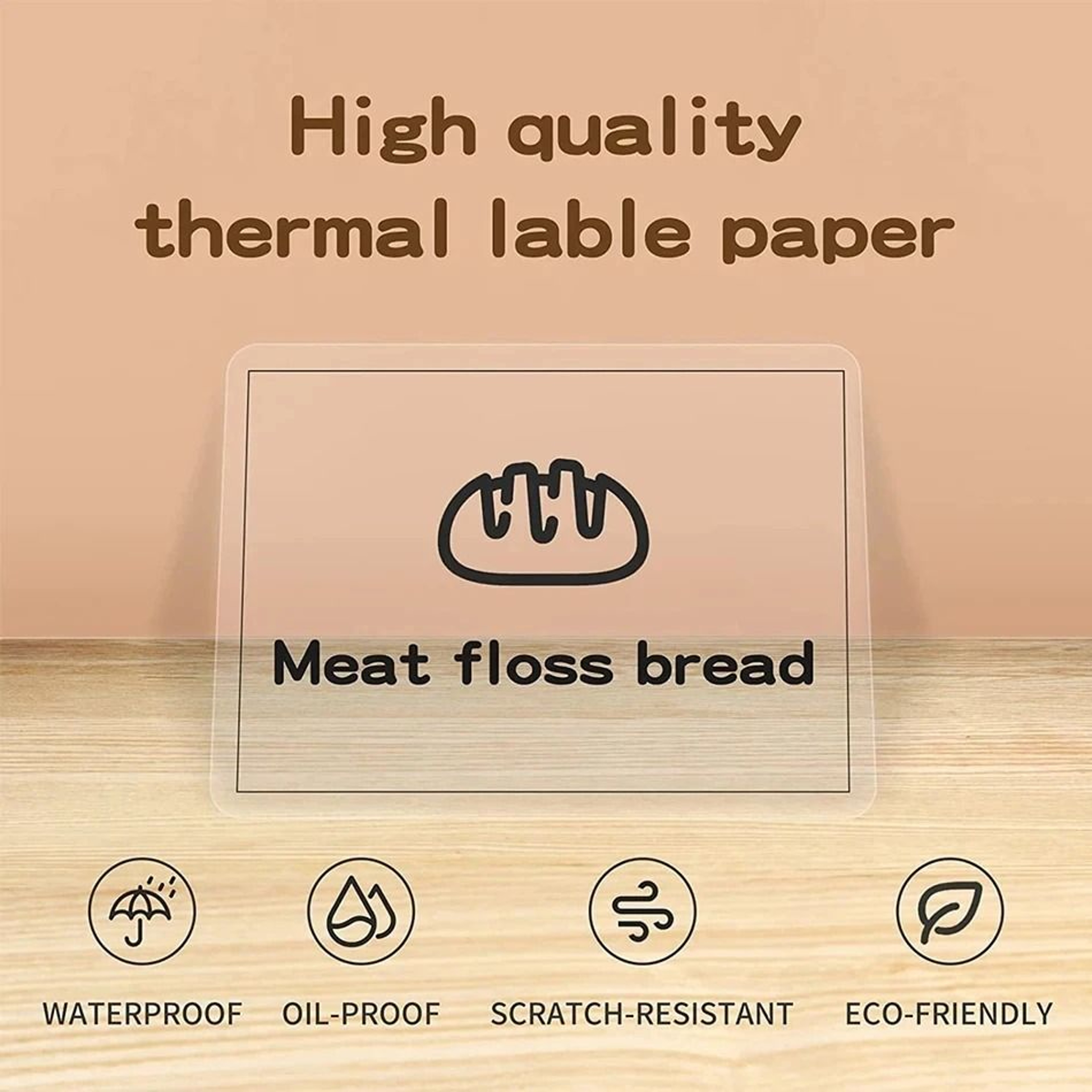 Transparent Waterproof Thermal Label Paper Roll Set For B1  B21 Printers 5