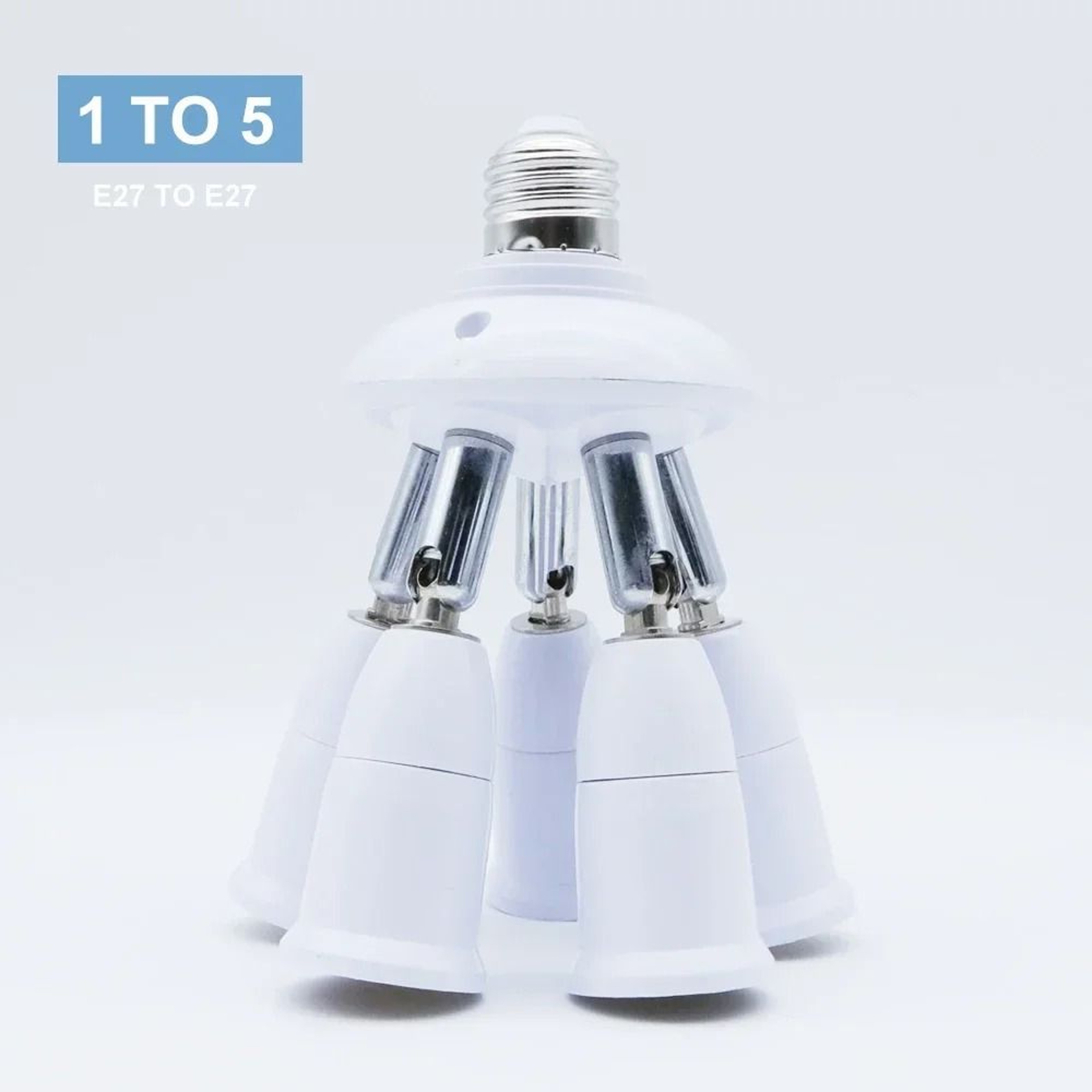 E27 Light Socket Splitter Lamp Base Adapter 8