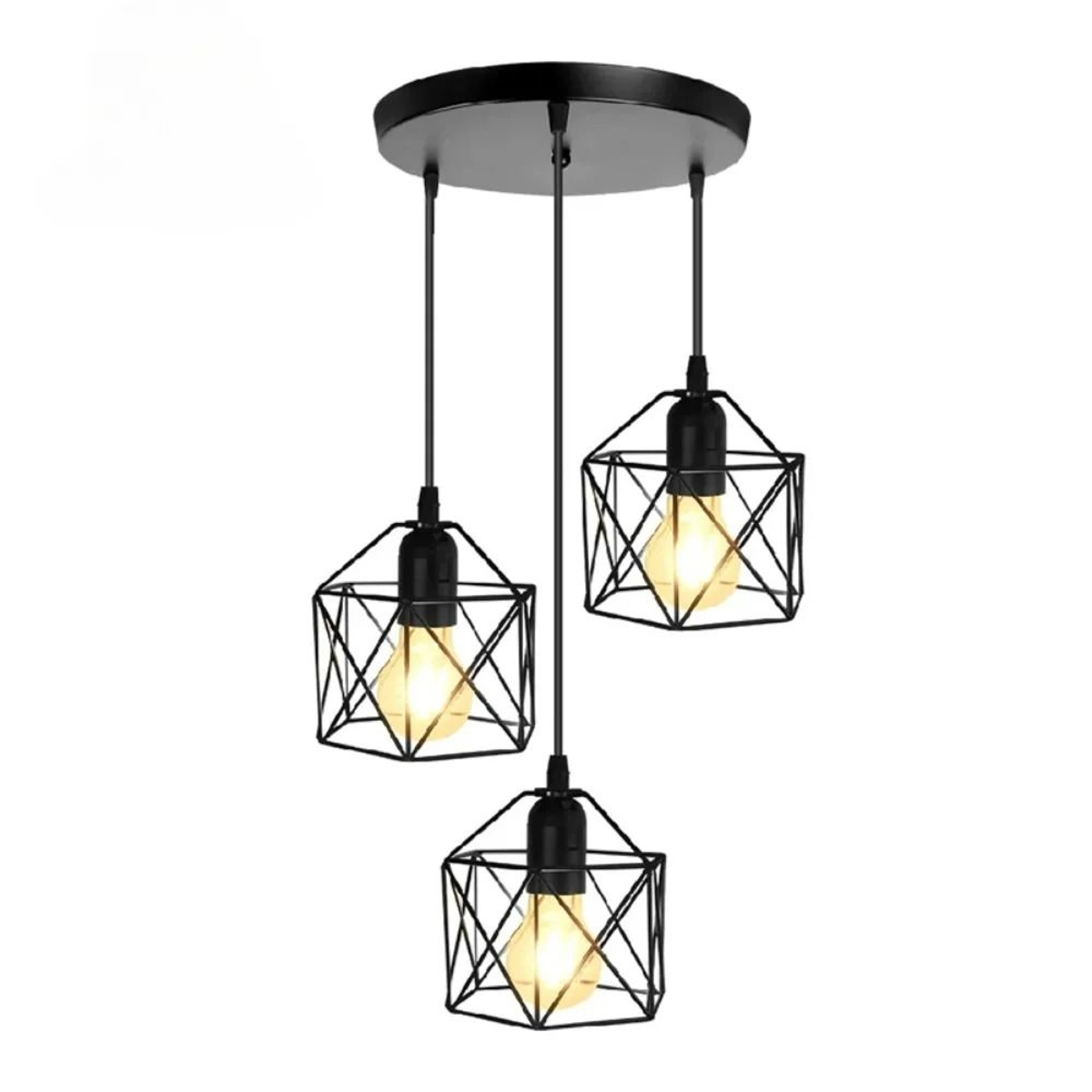 Modern Vintage Nordic Iron LED Chandelier Pendant Light 0
