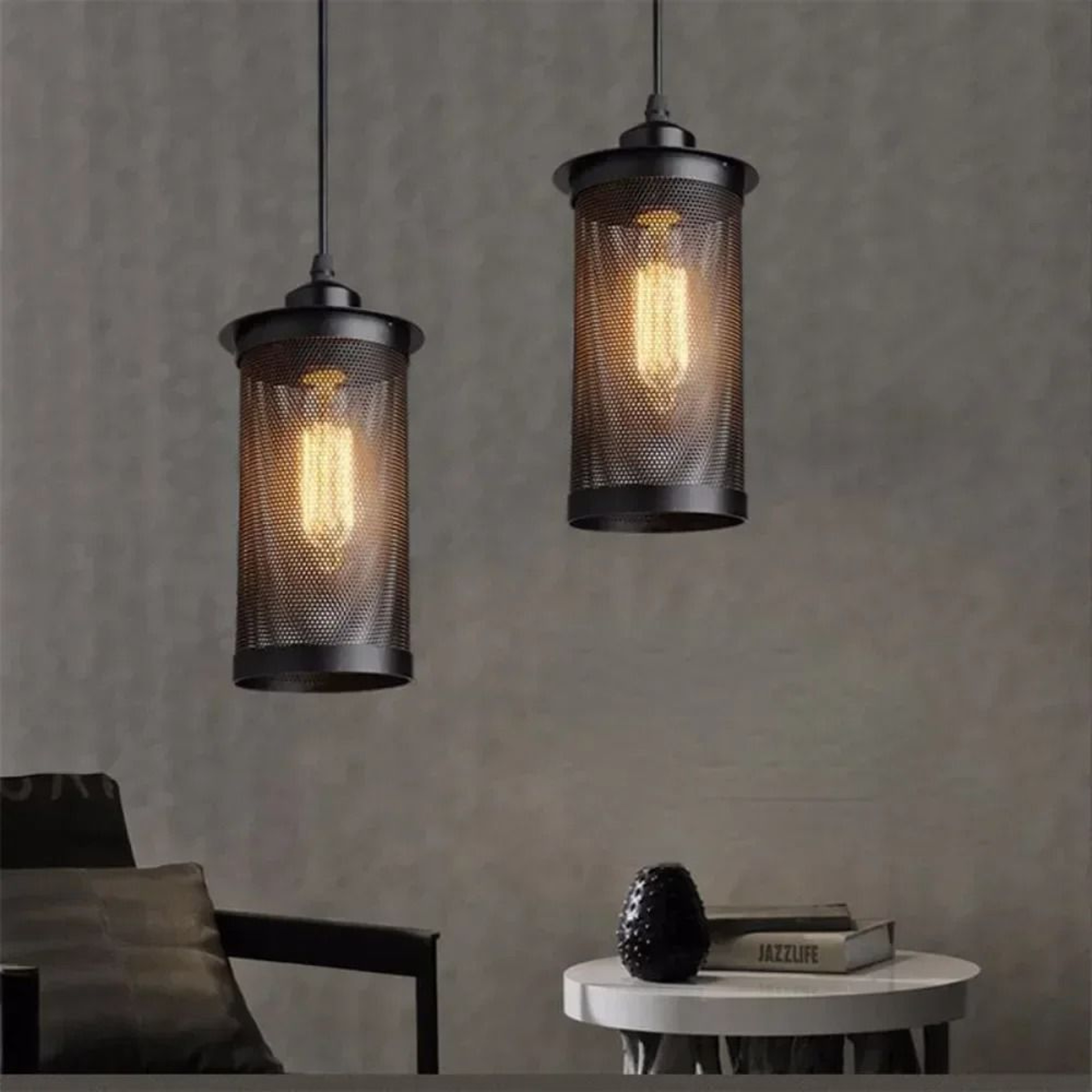 Indian Style Black Metal Decorative Pendant Light 1