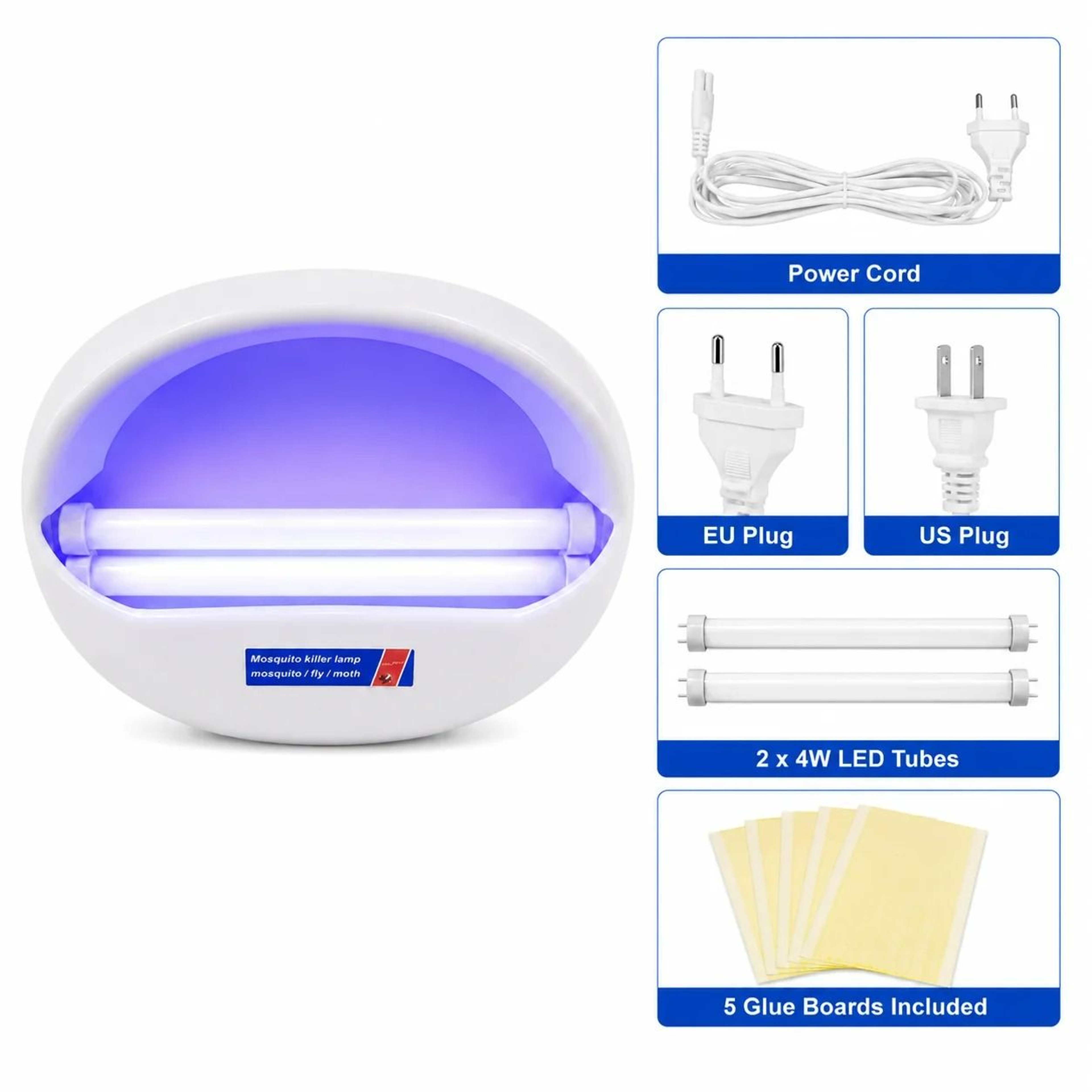 NonToxic Electric LED Insect Trap  Mosquito Killer Lamp Single  Dual Tube 4