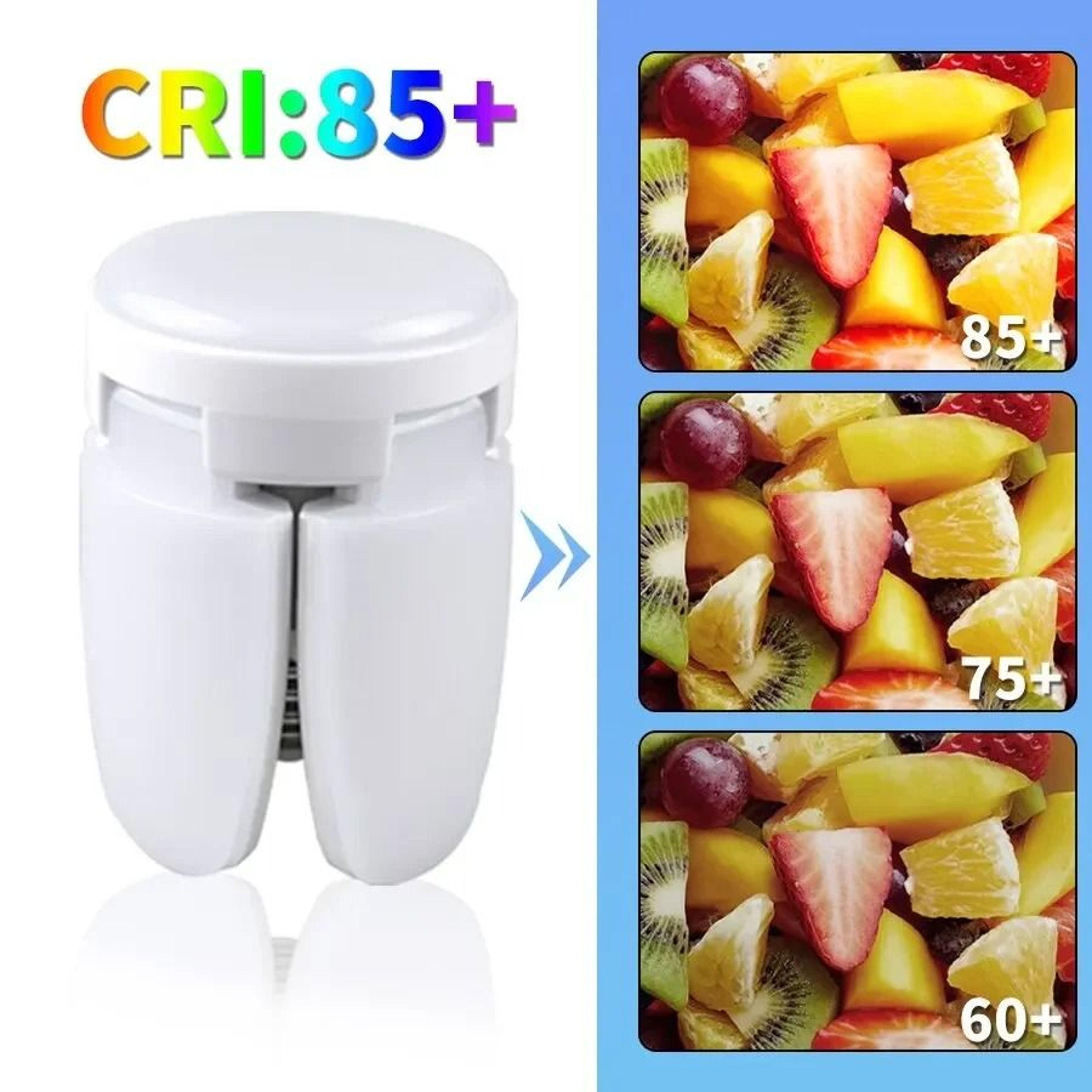 Fan Shape Foldable E27 Mini LED Bulb Lamp 28W AC220V 1