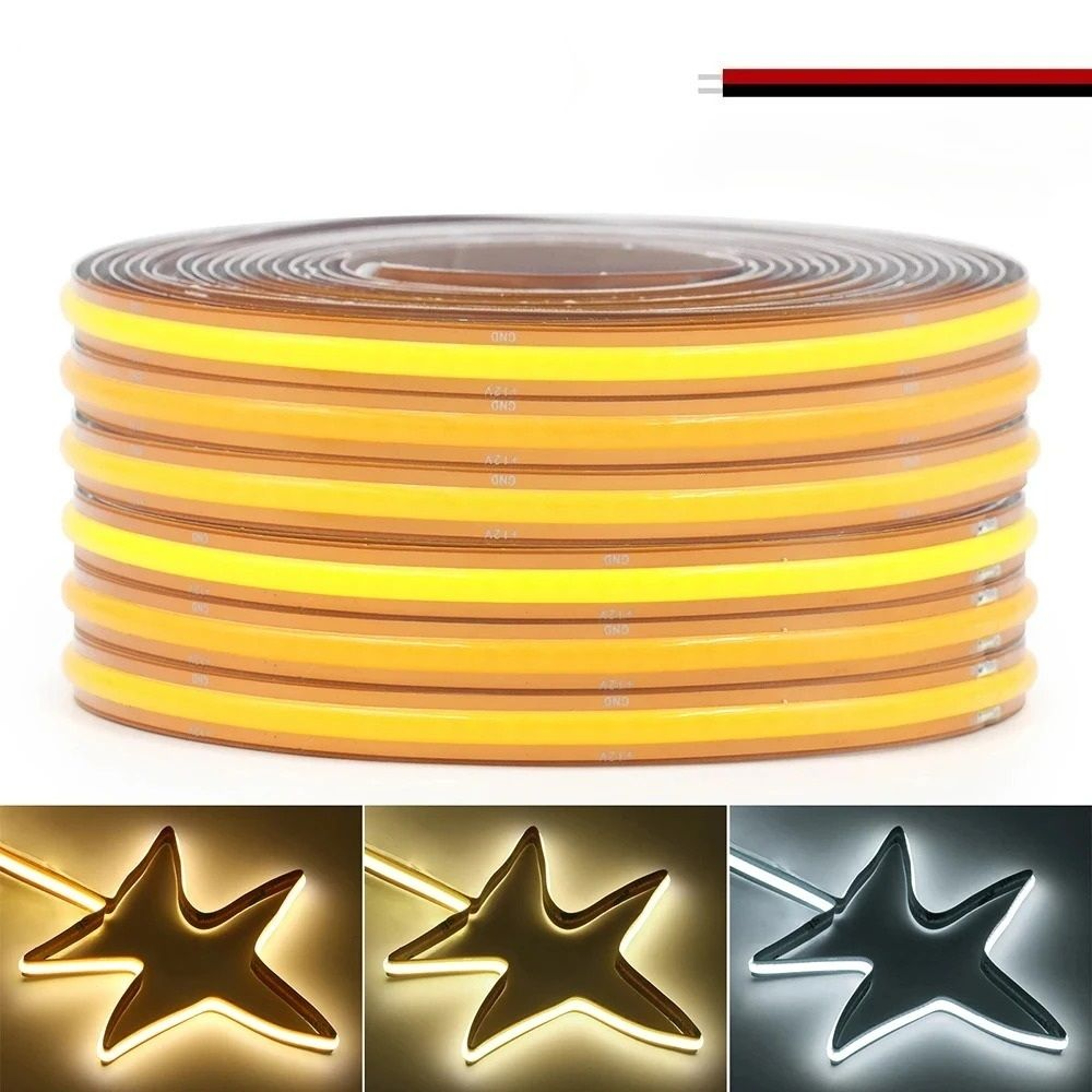 24V COB LED Strip Light Continuous Bright Linear Lighting 0