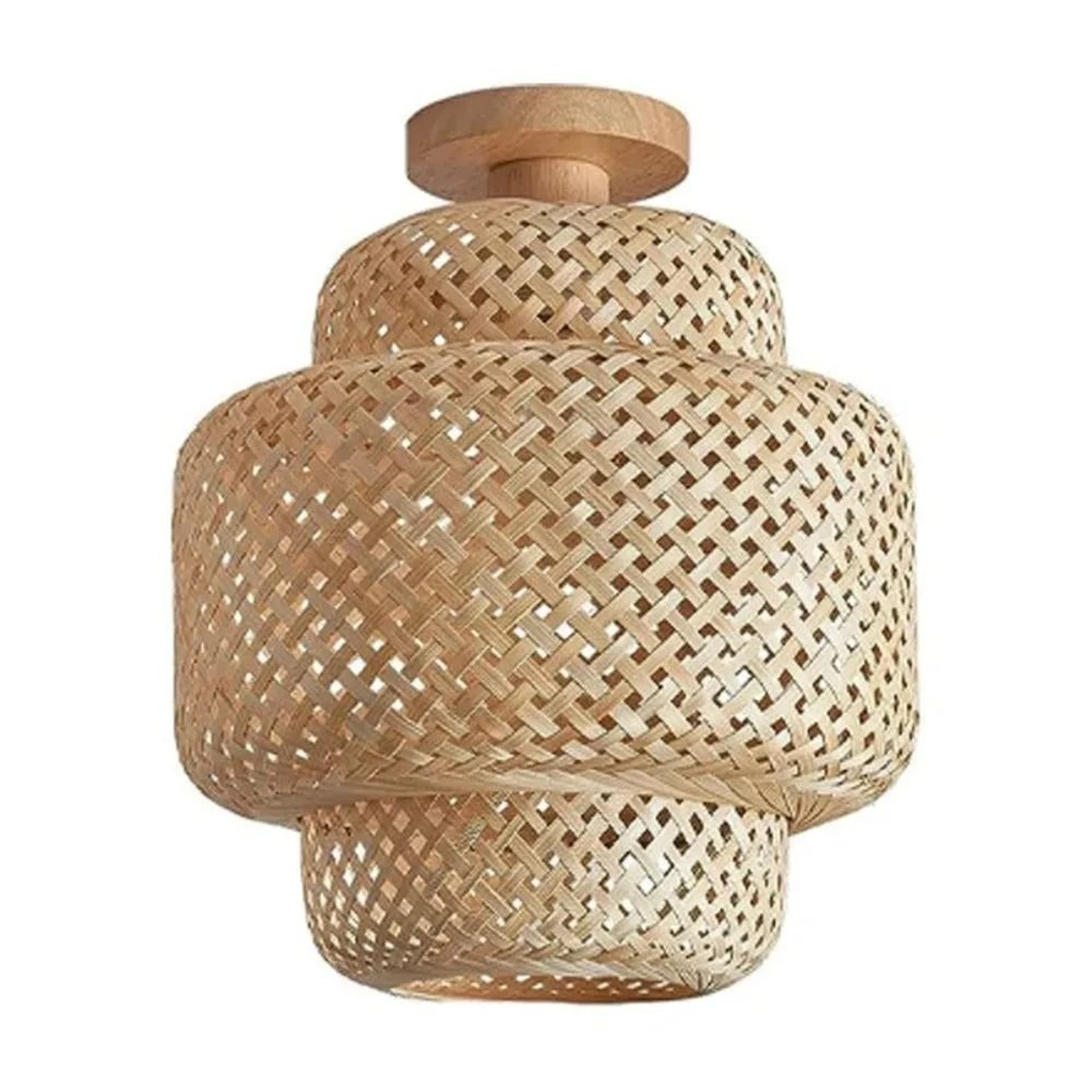 Bamboo Woven Irregular Shaped Pendant Light 7