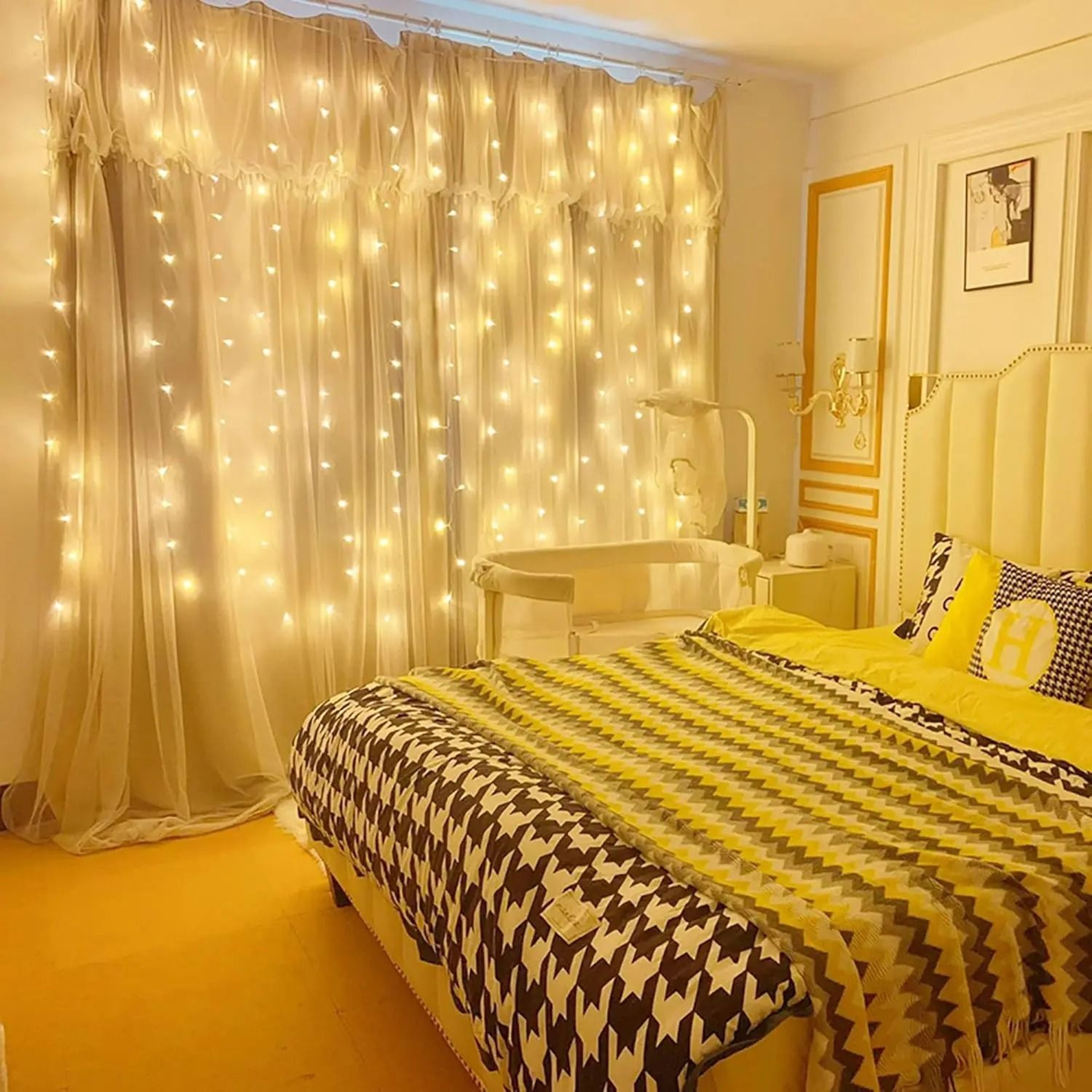 USB Plugin Fairy LED Curtain Lights With Remote Control 1