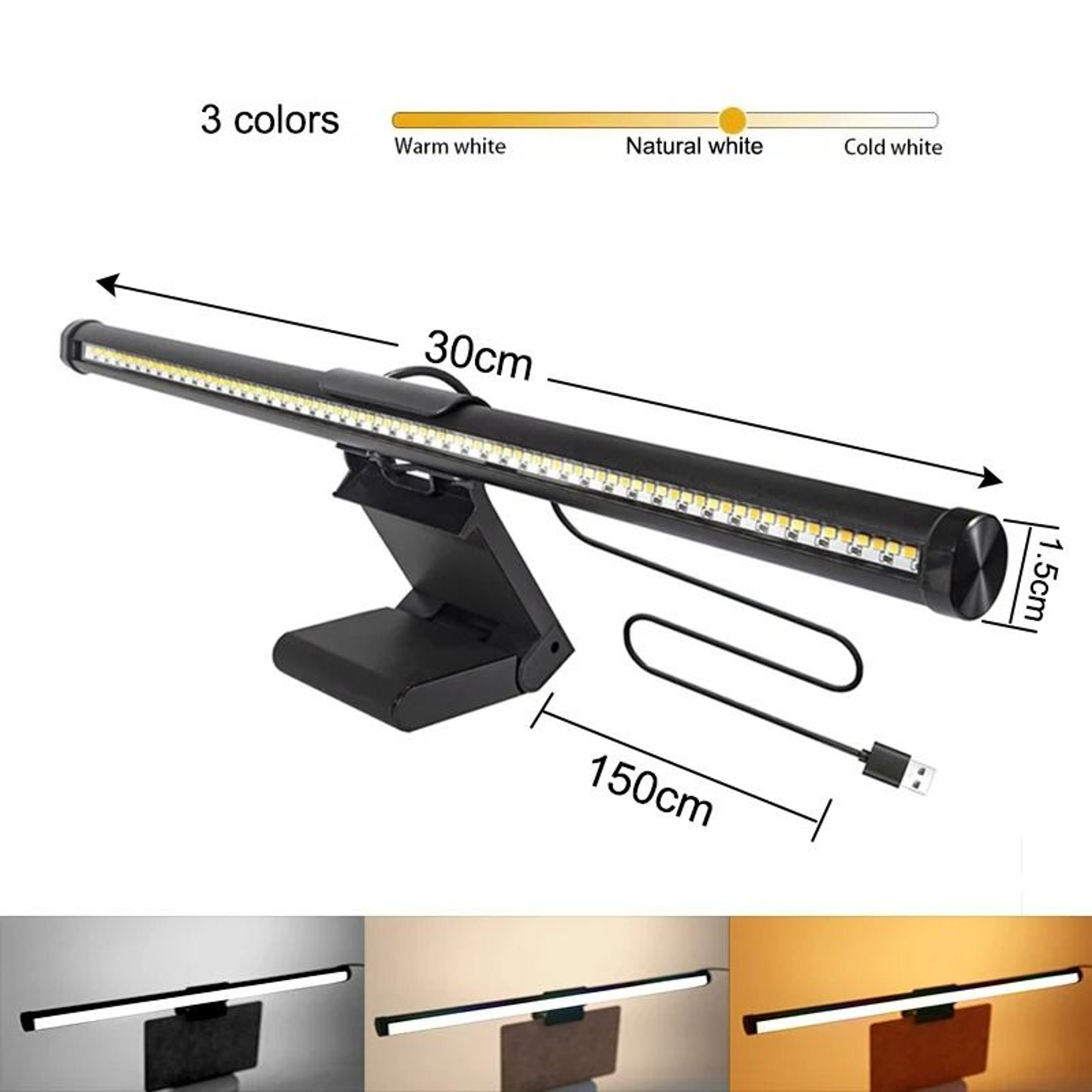 Monitor Light Bar LED Computer Screen Hanging Lamp With RGB Atmosphere 6