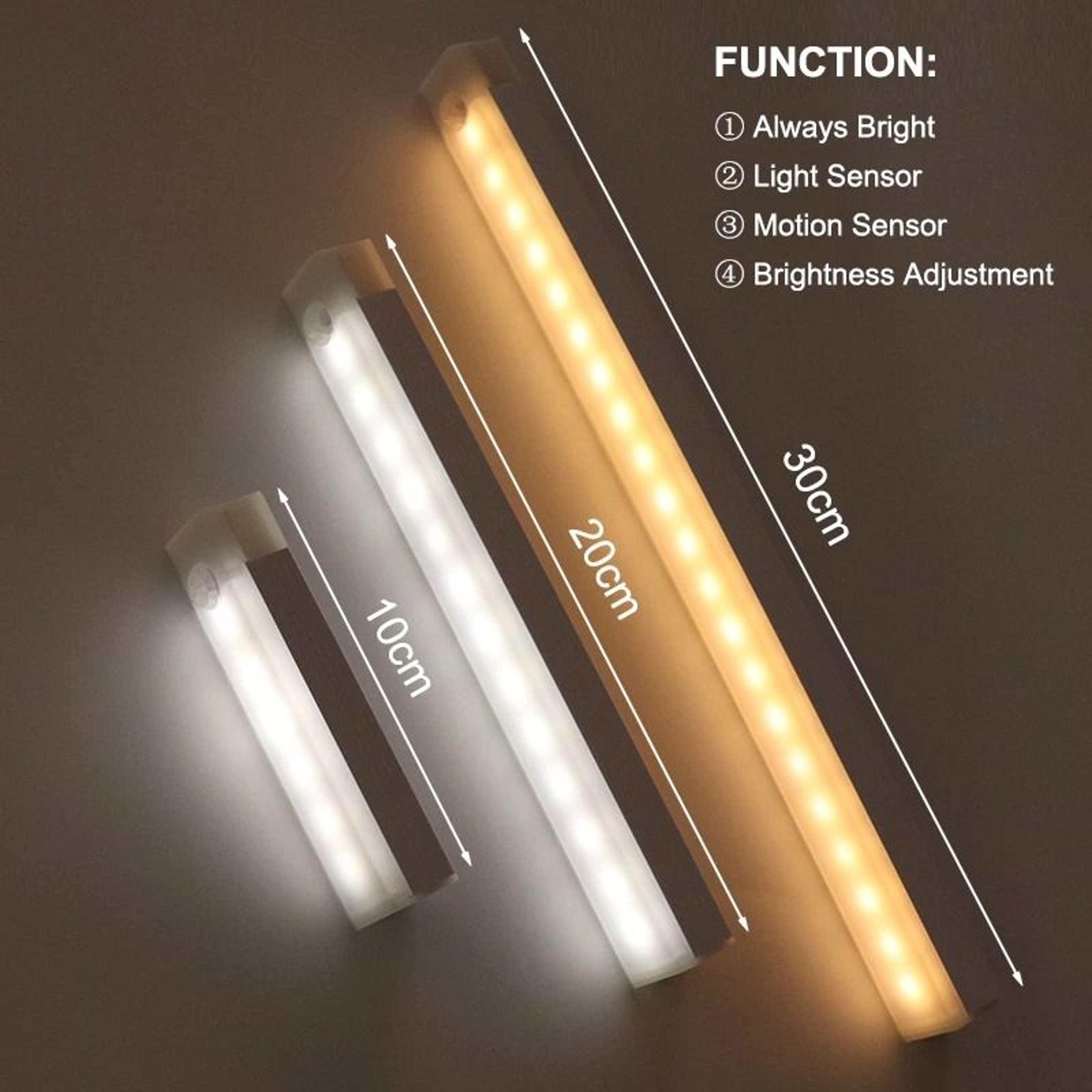 Wireless MotionActivated LED Night Light AutoSensing Backlit Safety 2
