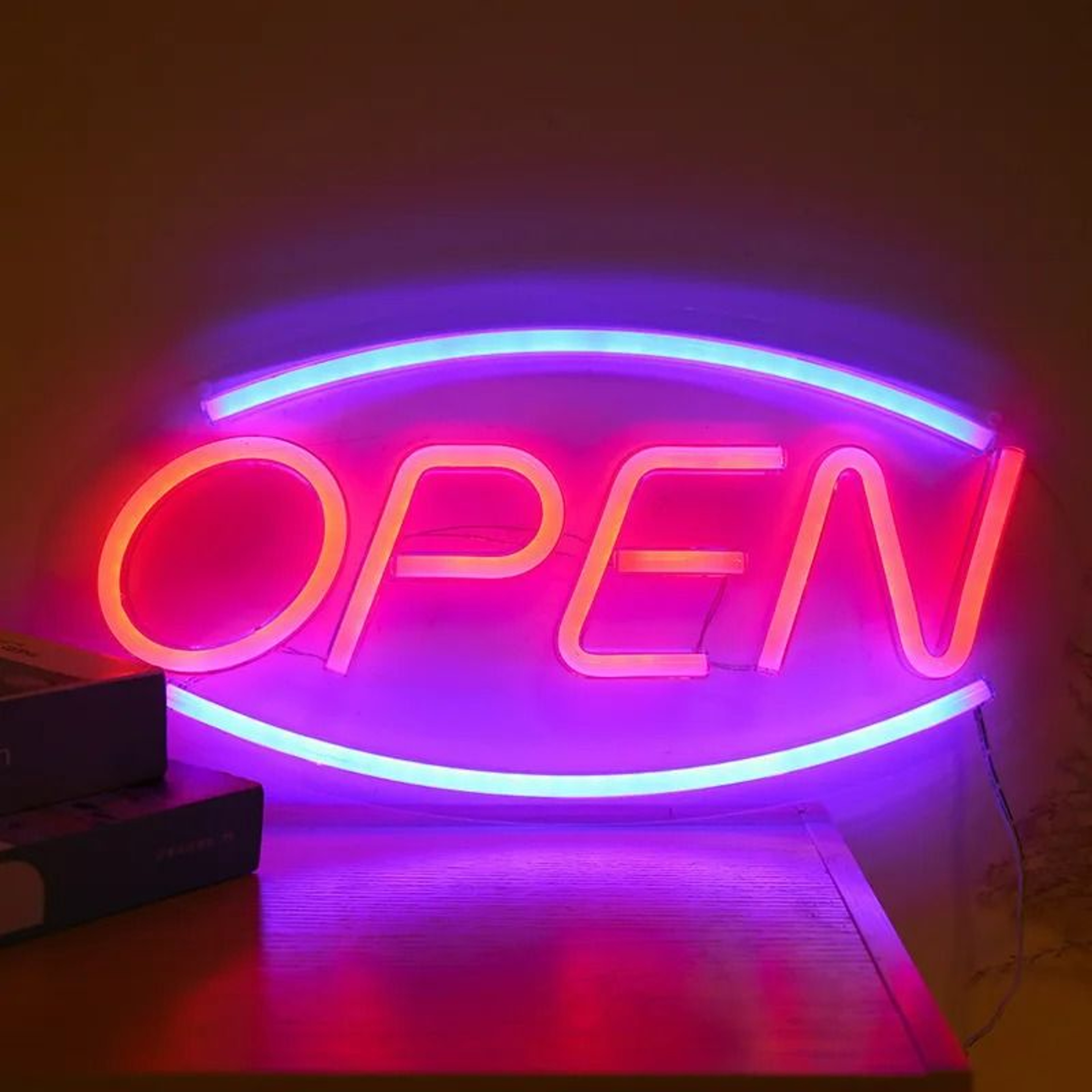 Custom LED Neon Sign Luminous Characters With Transparent Acrylic Back Panel 19