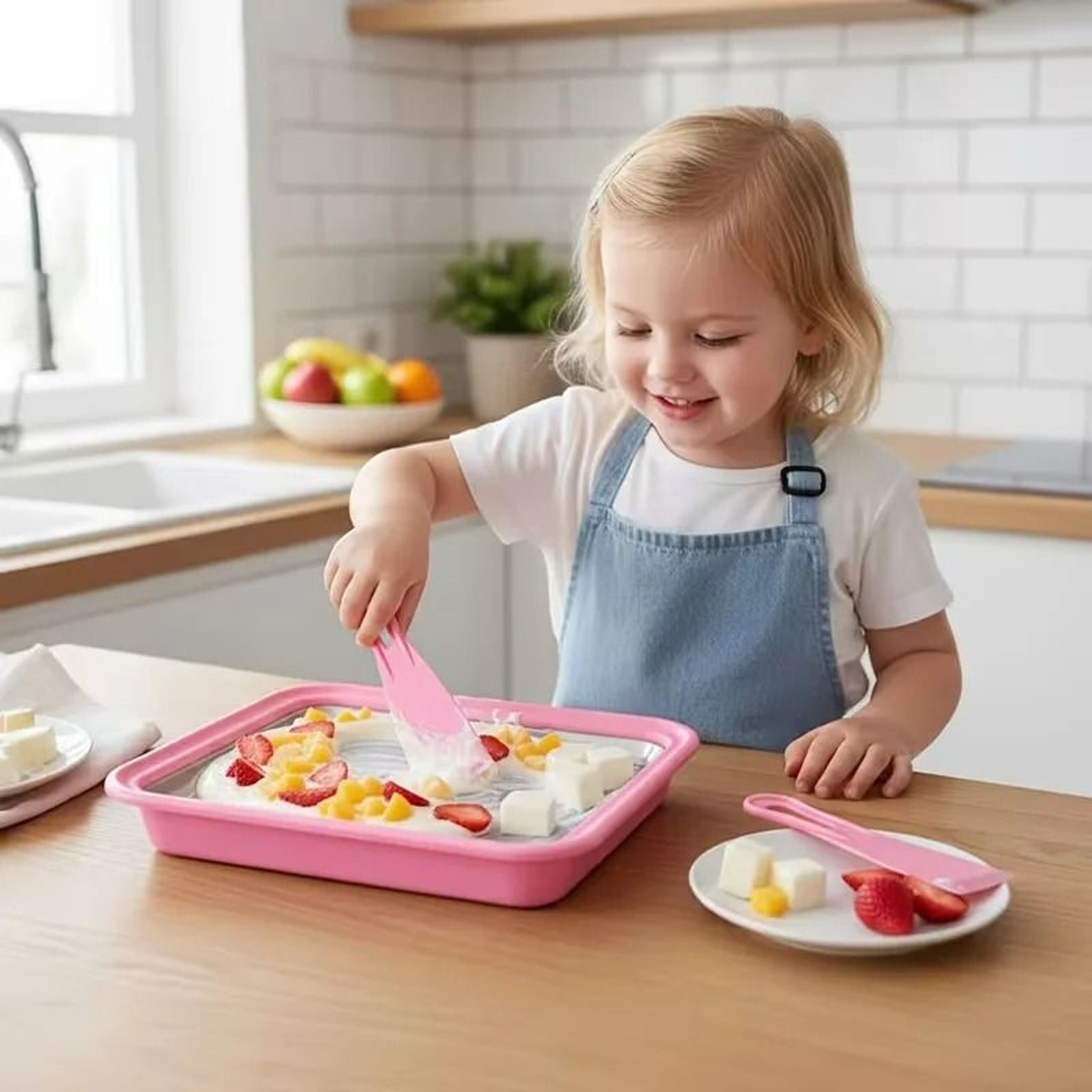 MultiFunctional Cordless Ice Plate Household StirFry Maker For Homemade Frozen Snacks 5