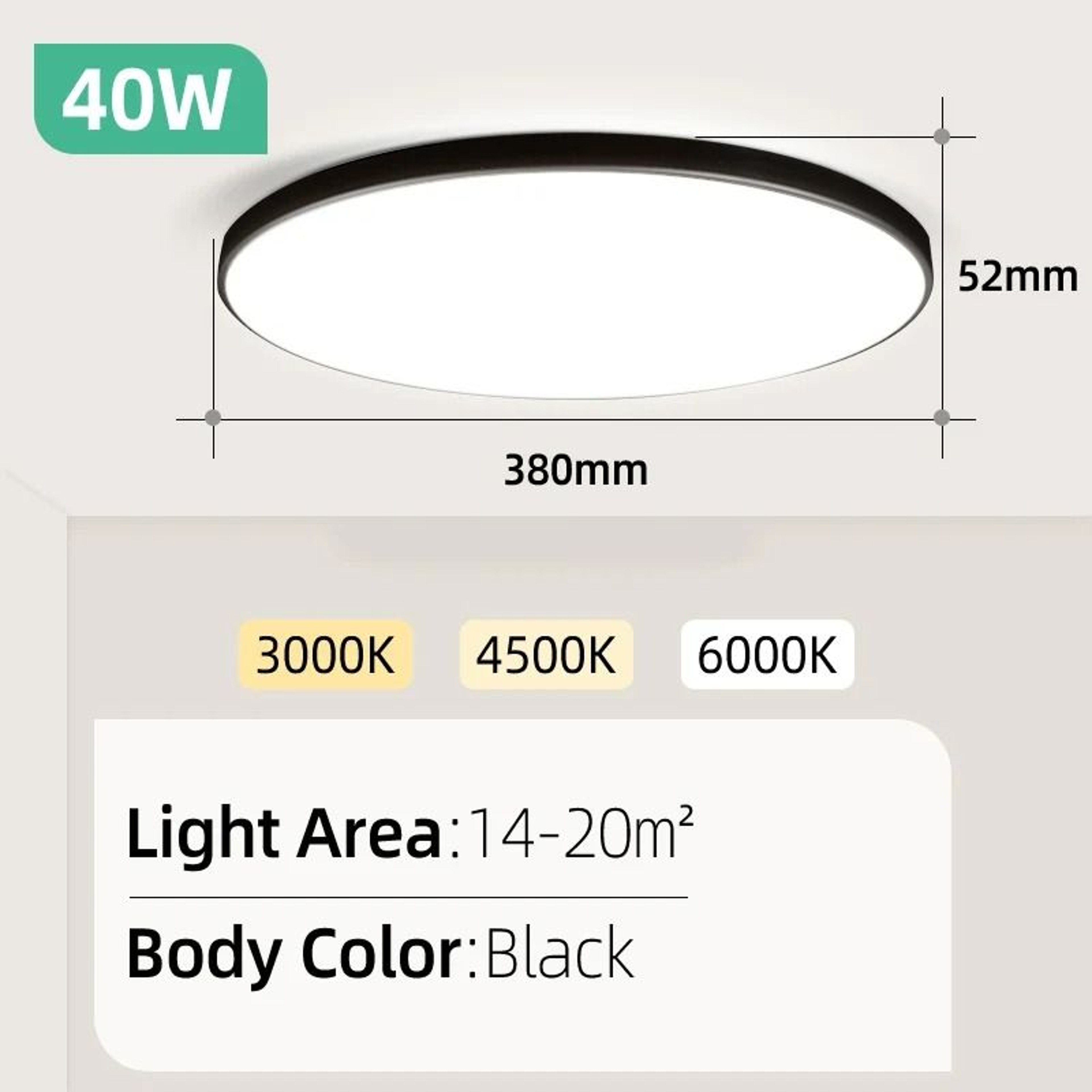 Modern LED Ceiling Lamp Chandelier Contemporary Panel Light For Living Room Bedroom  Kitchen 19