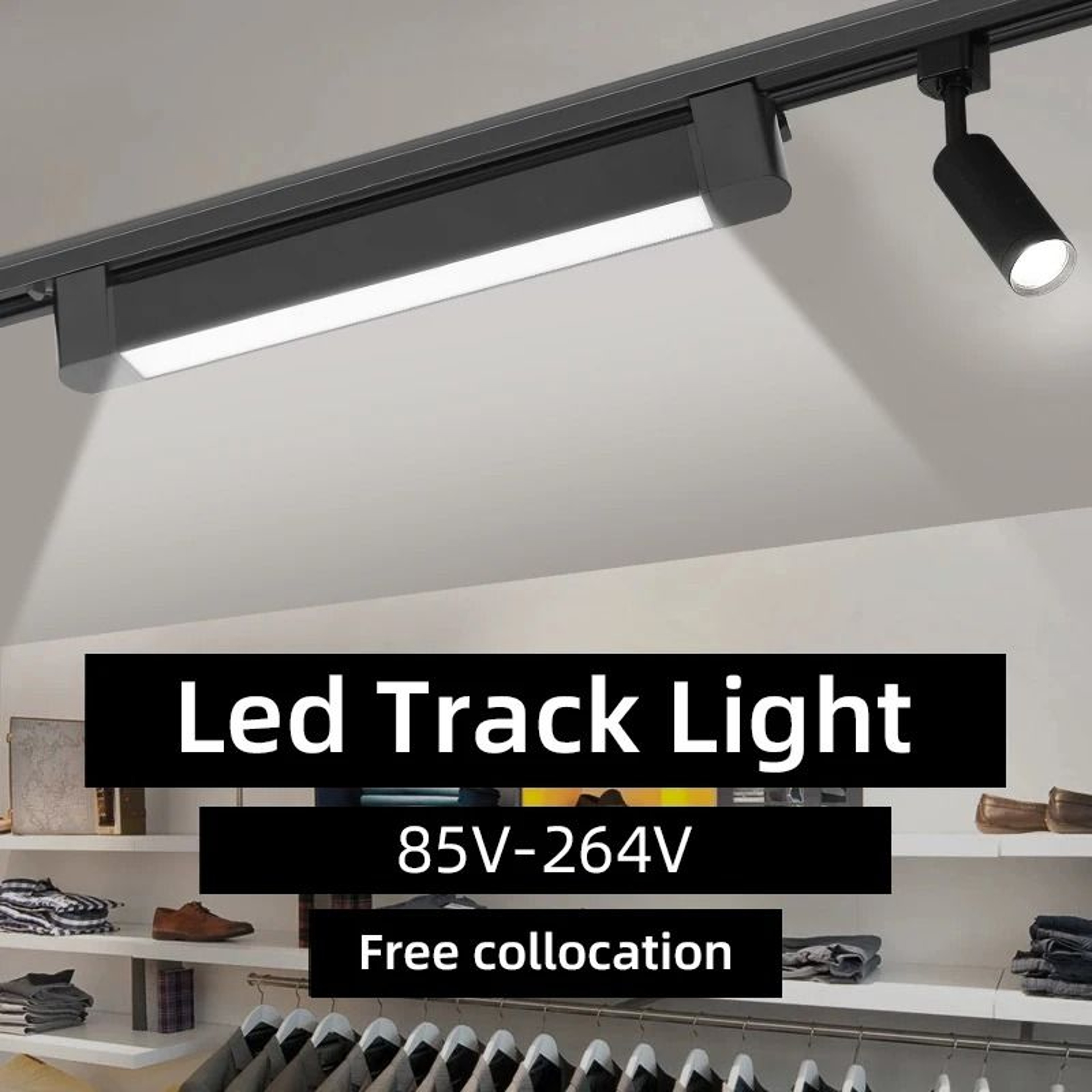 Adjustable LED Track Light Set 85264V 10W  20W Floodlight Spotlight Fixture For Clothing Shops  Hom 0