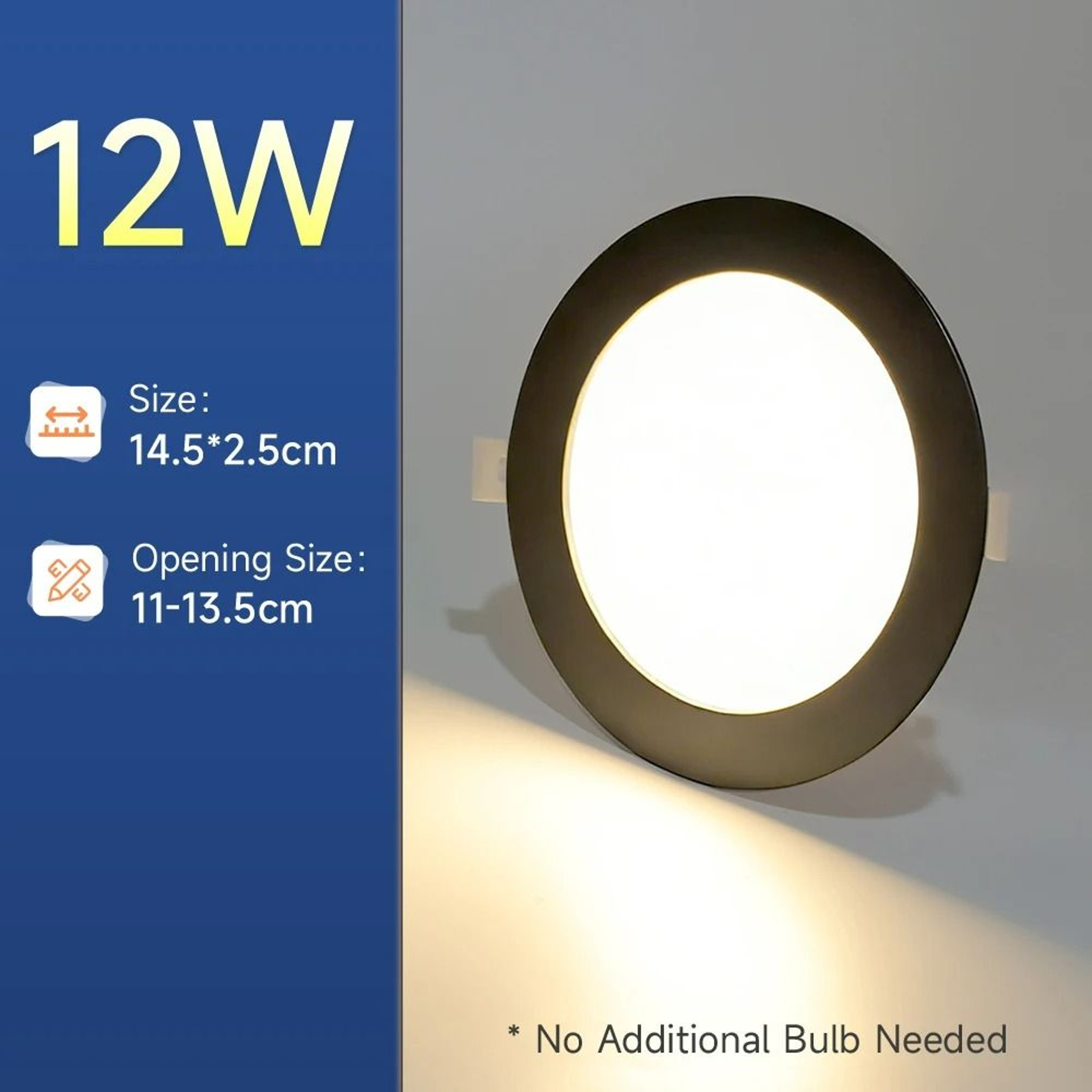 UltraThin Recessed LED Downlight TriColor Embedded Ceiling Spotlight For Living Room  Corridor 8