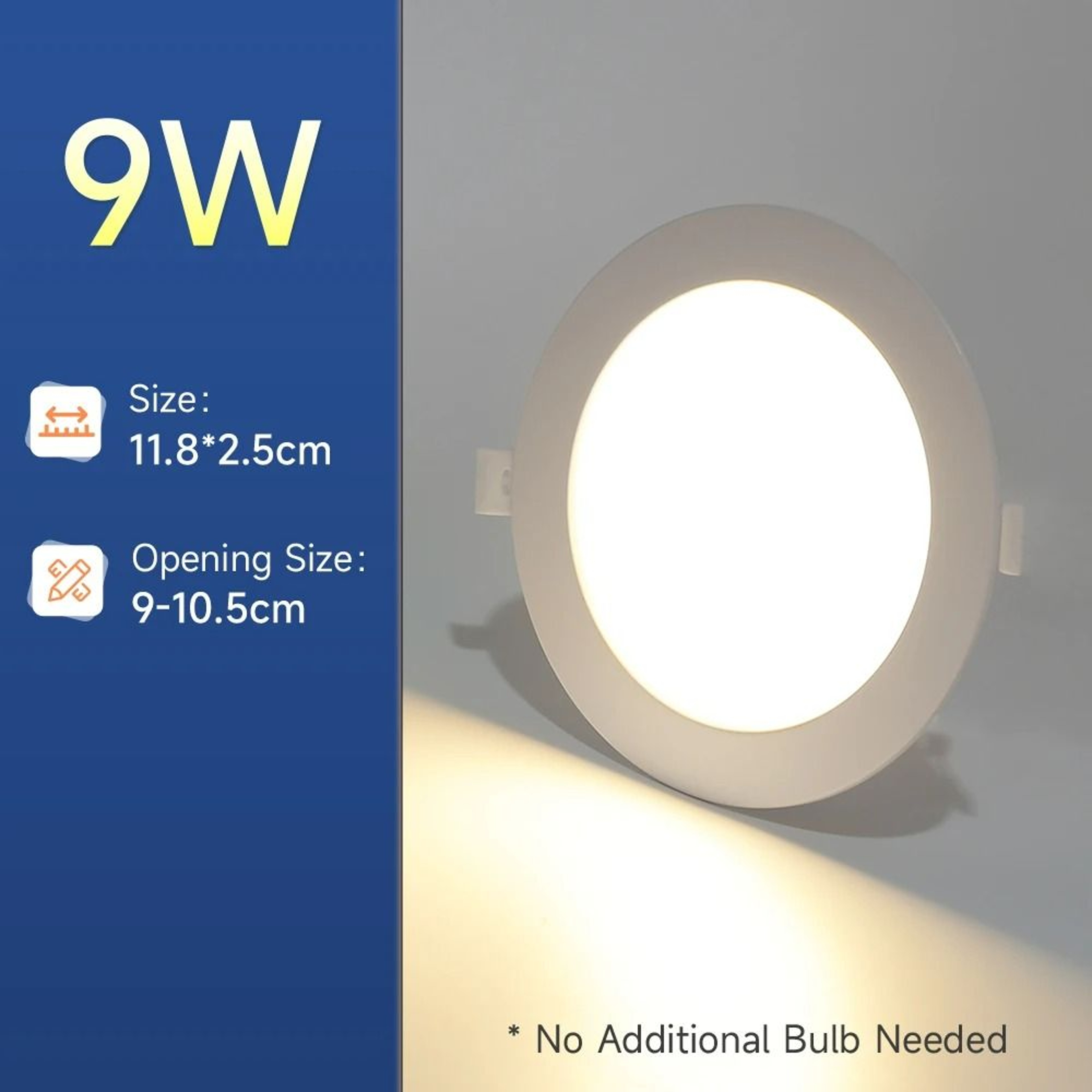 UltraThin Recessed LED Downlight TriColor Embedded Ceiling Spotlight For Living Room  Corridor 12