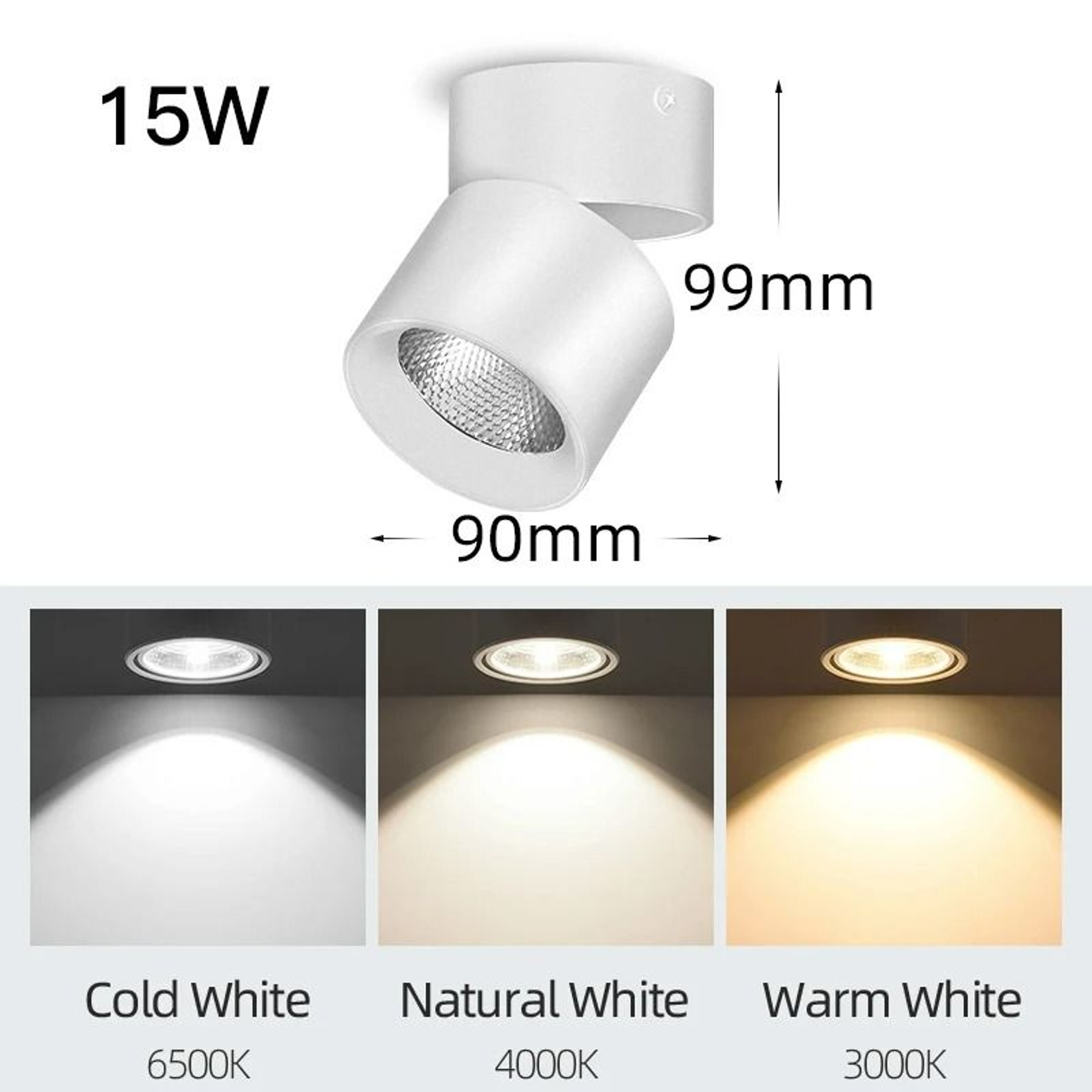 Modern Foldable SurfaceMounted LED Spotlight 10