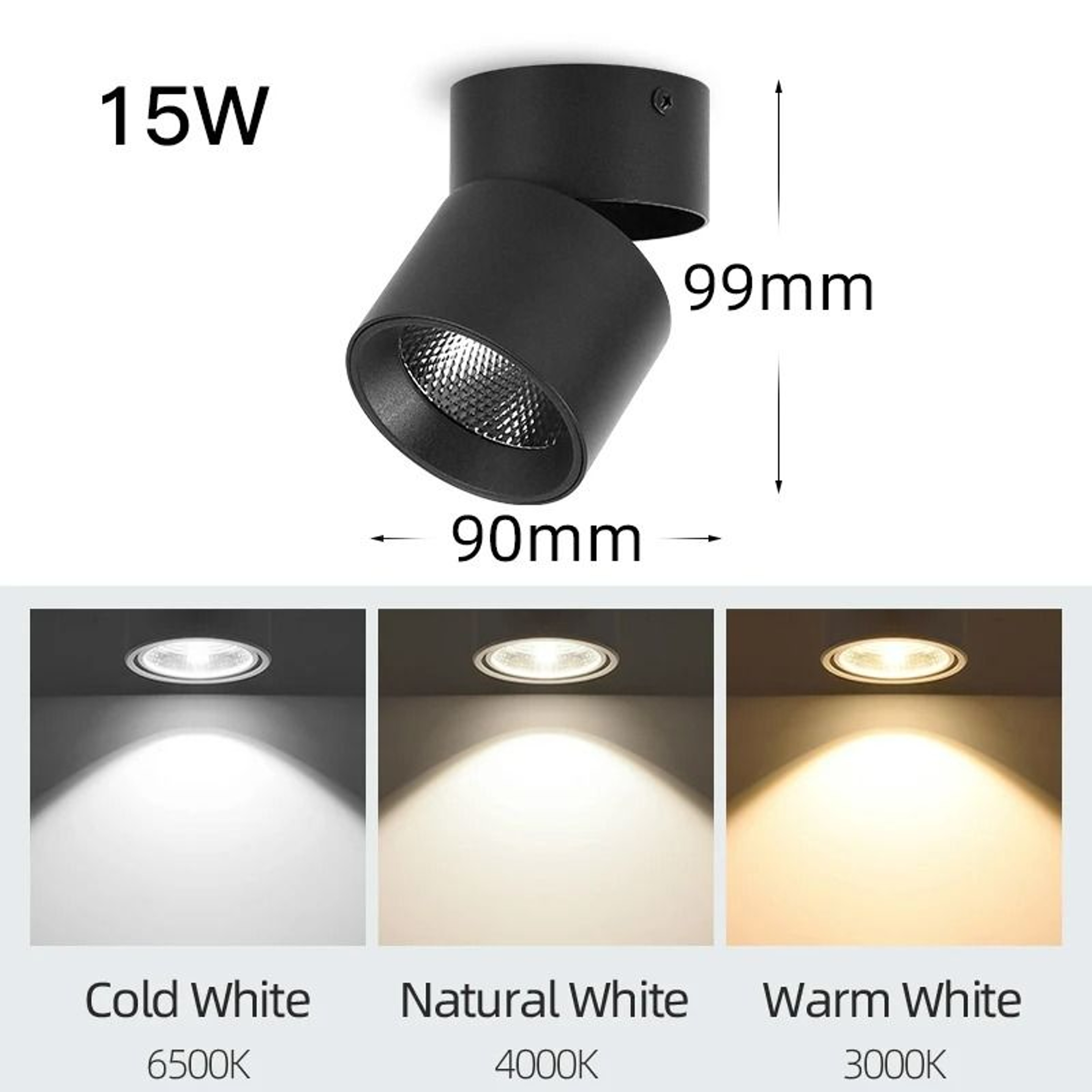Modern Foldable SurfaceMounted LED Spotlight 8