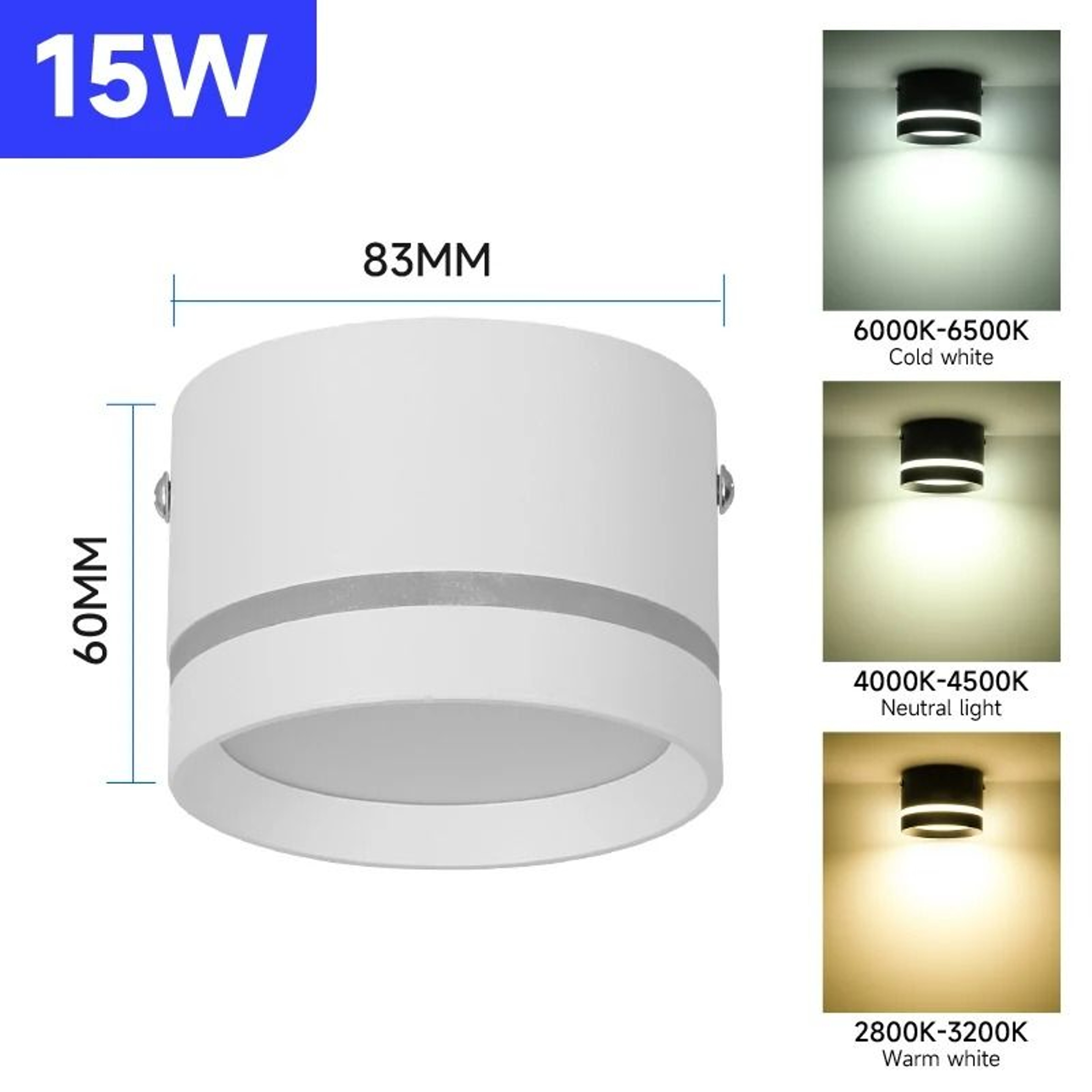 Modern Foldable SurfaceMounted LED Spotlight 16