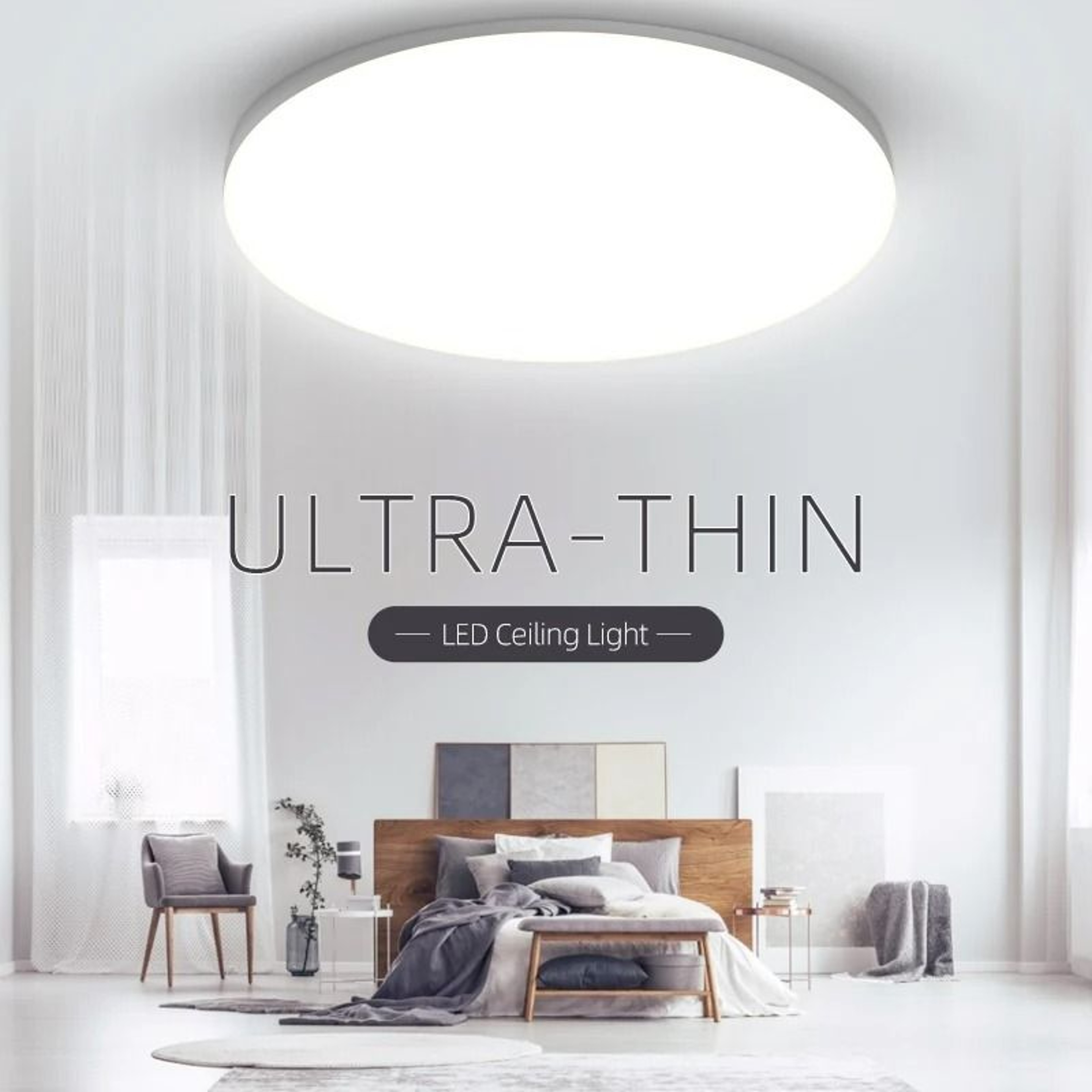 UltraSlim Modern LED Panel Ceiling Light 0