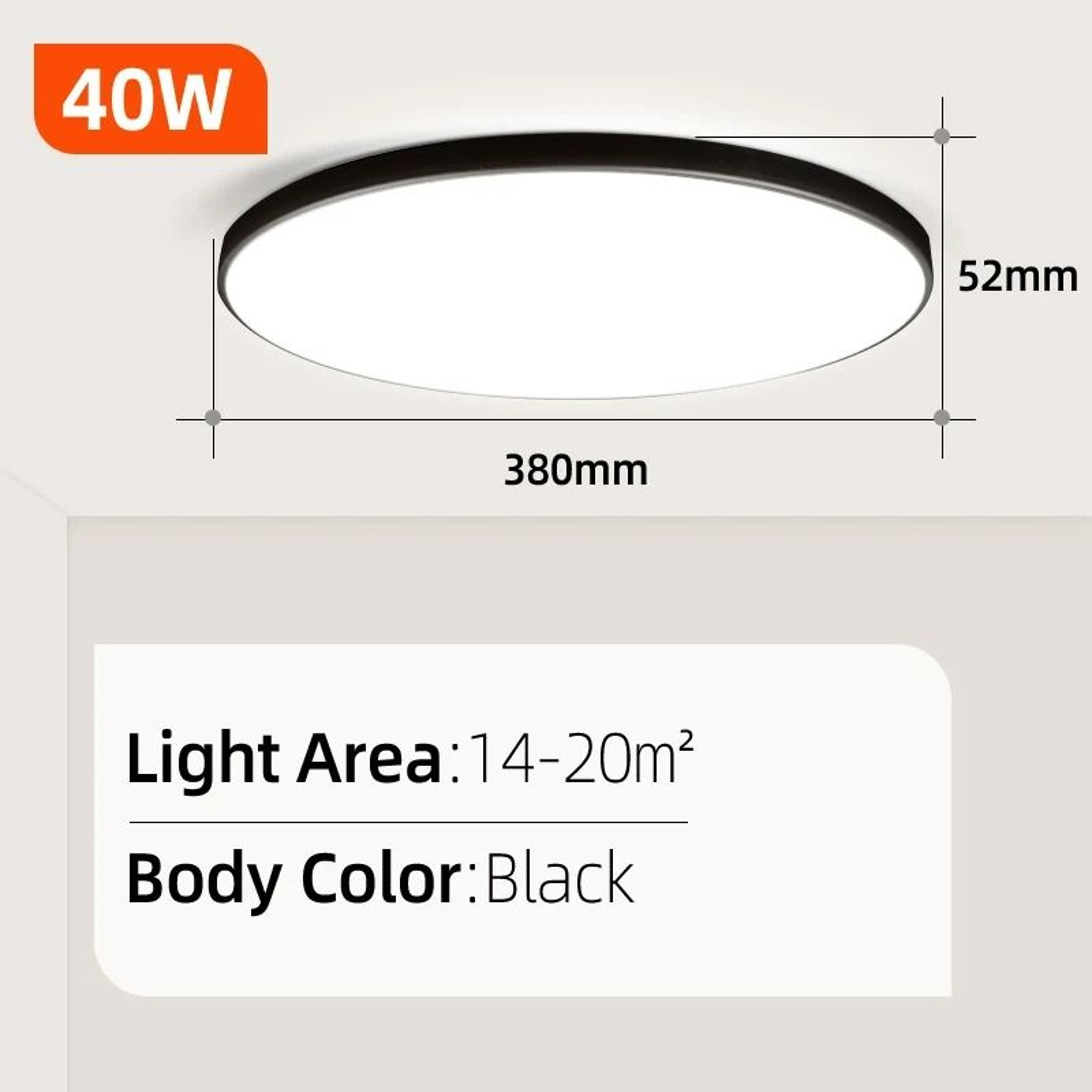 Modern Waterproof Round Flush Mount LED Ceiling Light 10