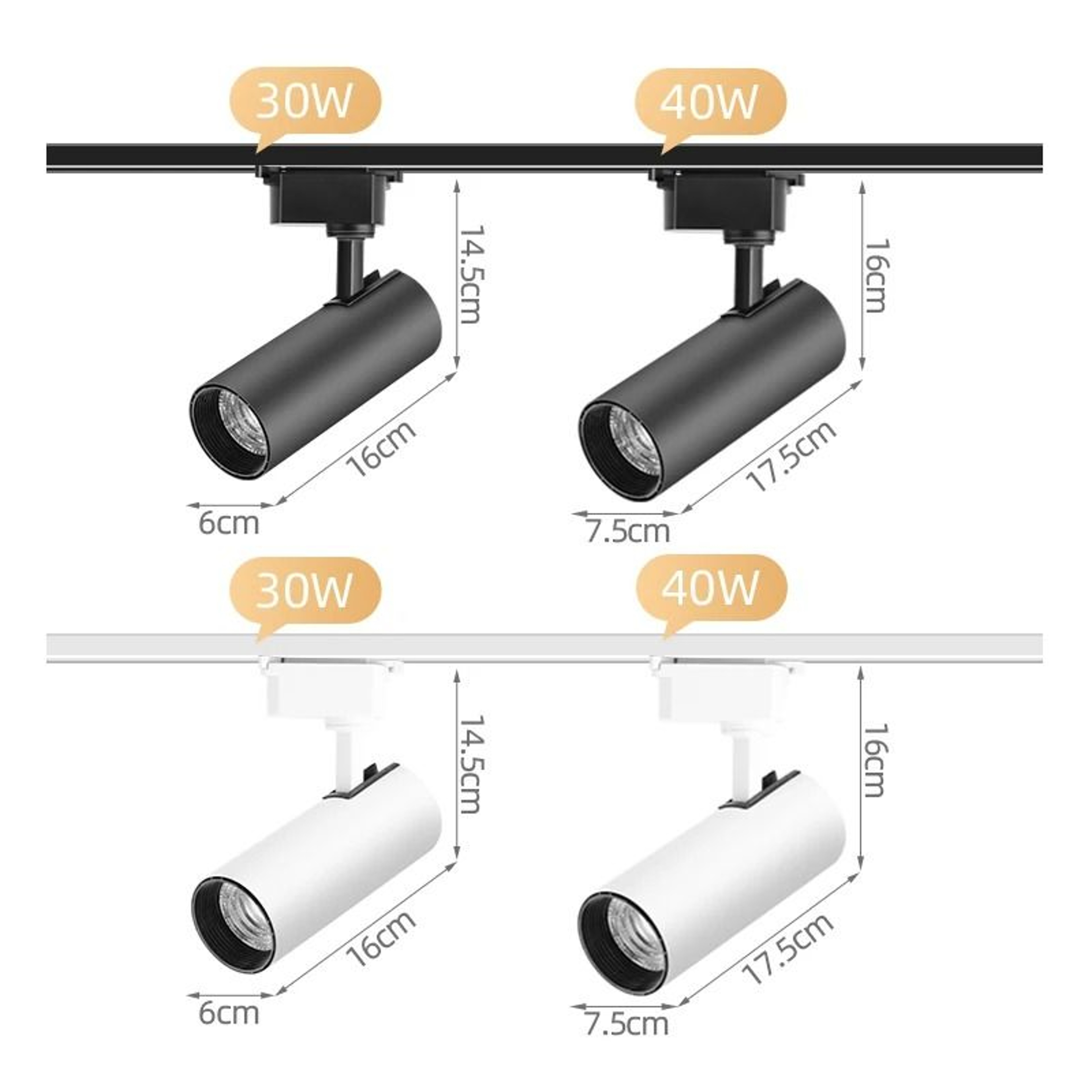 Modern Adjustable LED Track Lighting Rail Kit 3