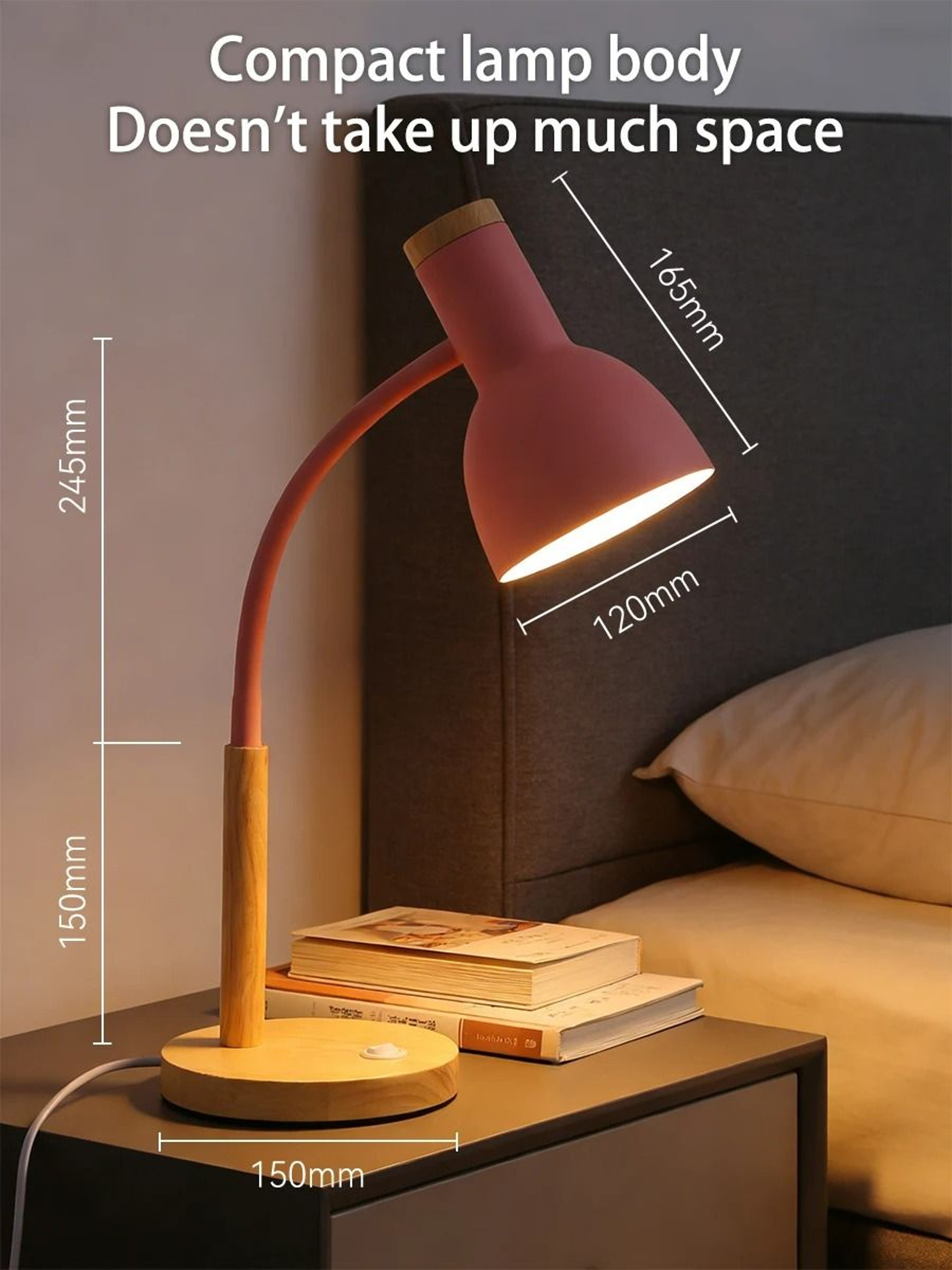 Modern E27 Adjustable Desk  Bedside Reading Lamp 5