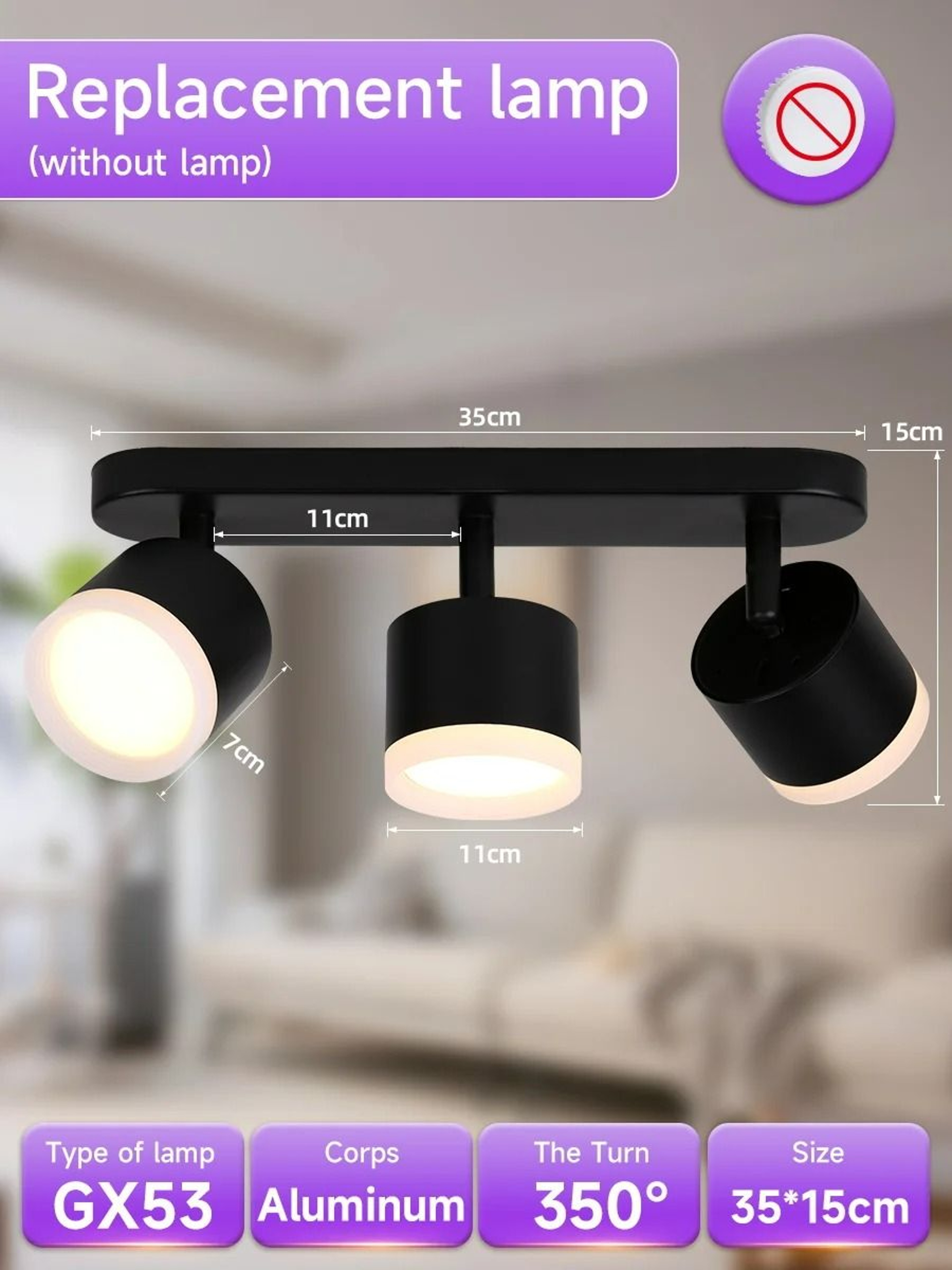 Modern Adjustable Linear Ceiling Spotlight Track Fixture Fixture Only 23
