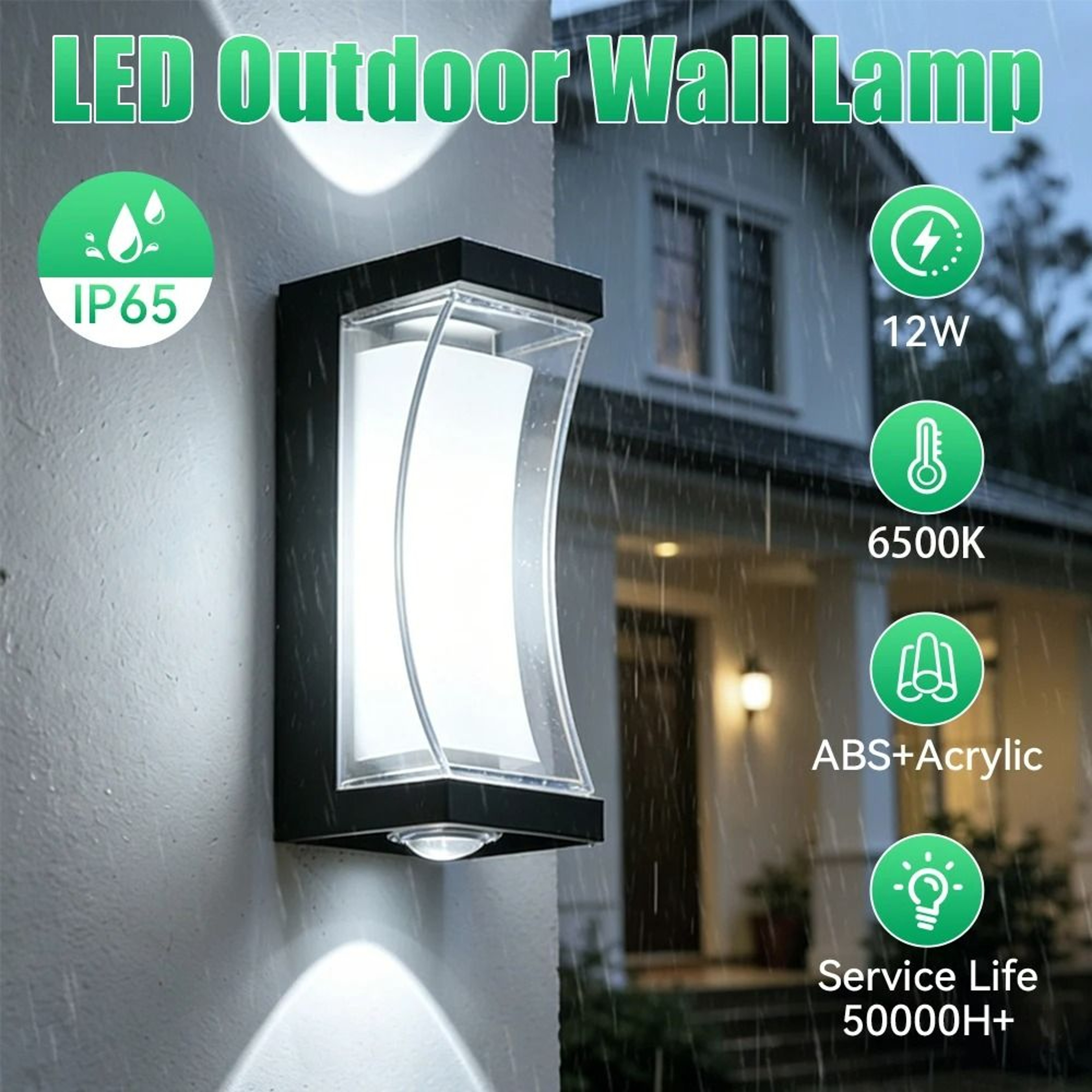 Modern IP65 Waterproof LED Outdoor Sconce Wall Light 8