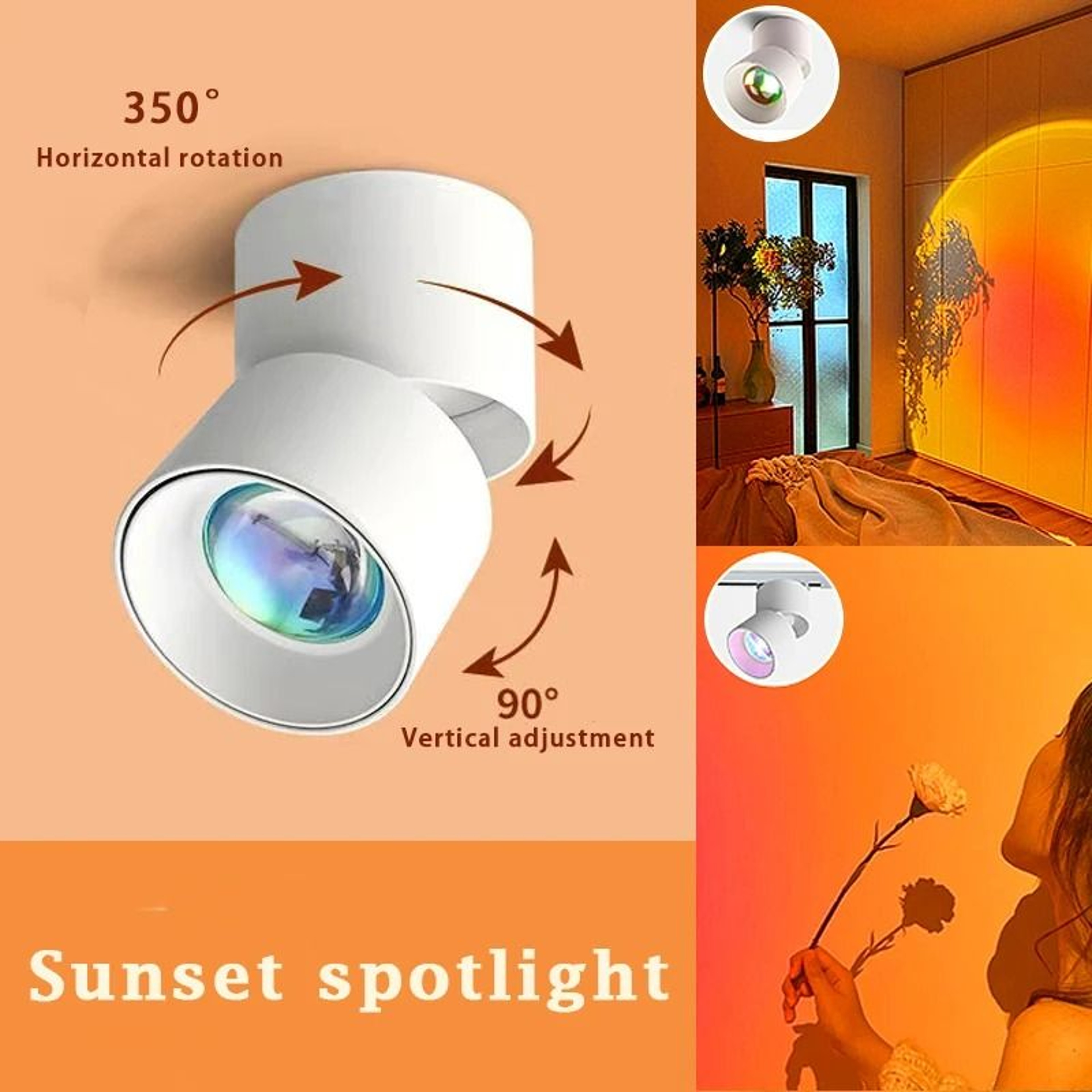 Ambient Sunset Projection LED Ceiling Spotlight 1