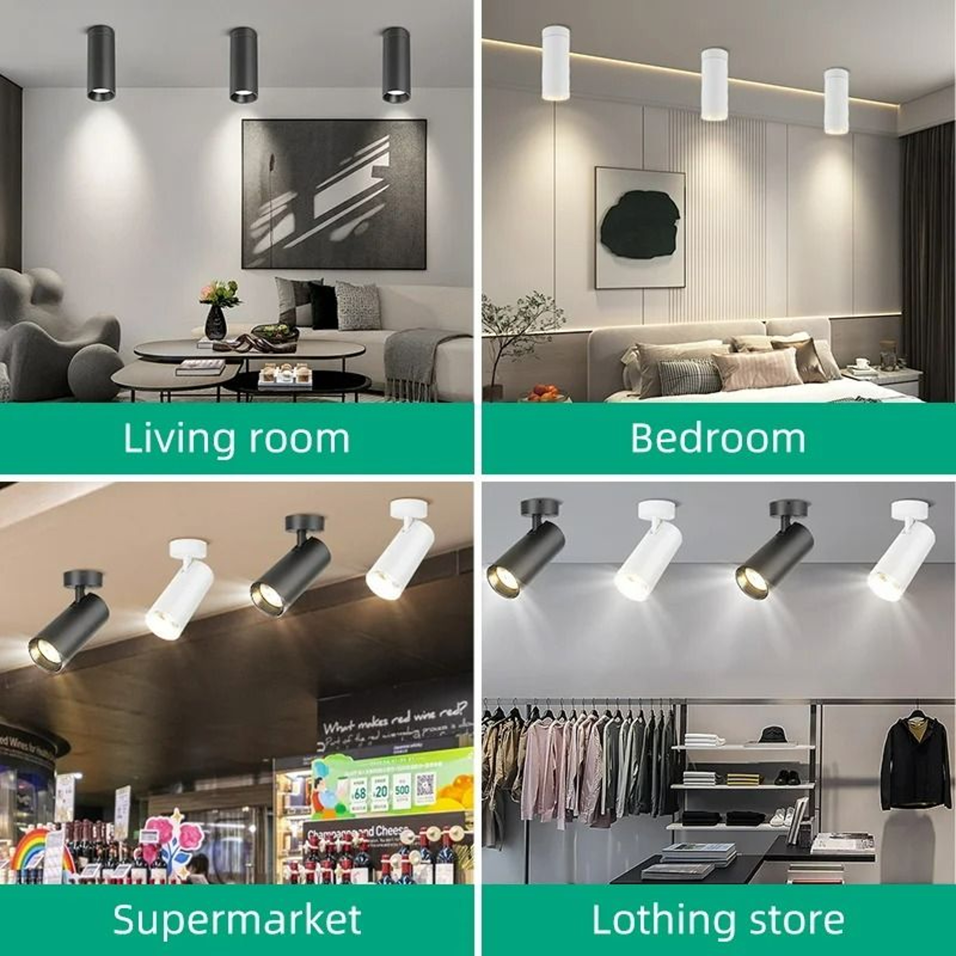 Modern Cylindrical SurfaceMounted LED Spotlight 5