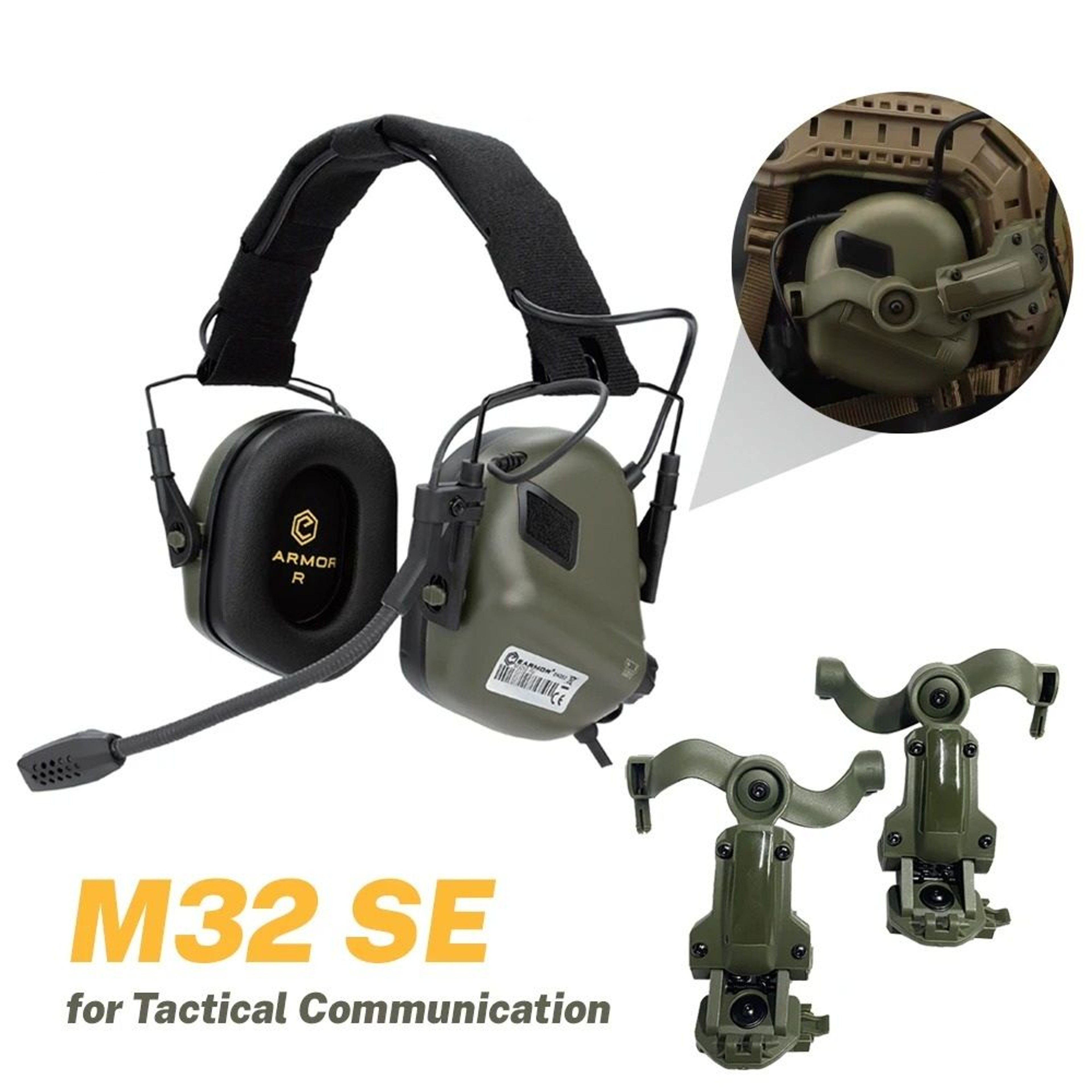 Professional Tactical Electronic Shooting Earmuffs  ARC Rail Headset 0